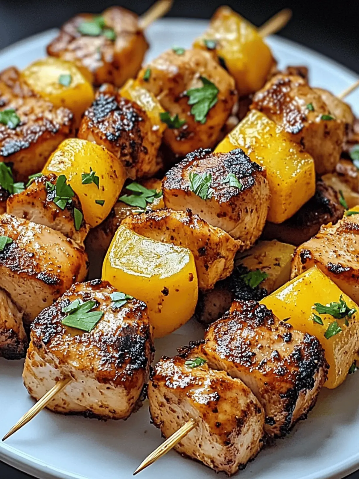 Savor Juicy Al Pastor-Style Chicken Skewers for Your BBQ 4 Al Pastor-Style Chicken Skewers