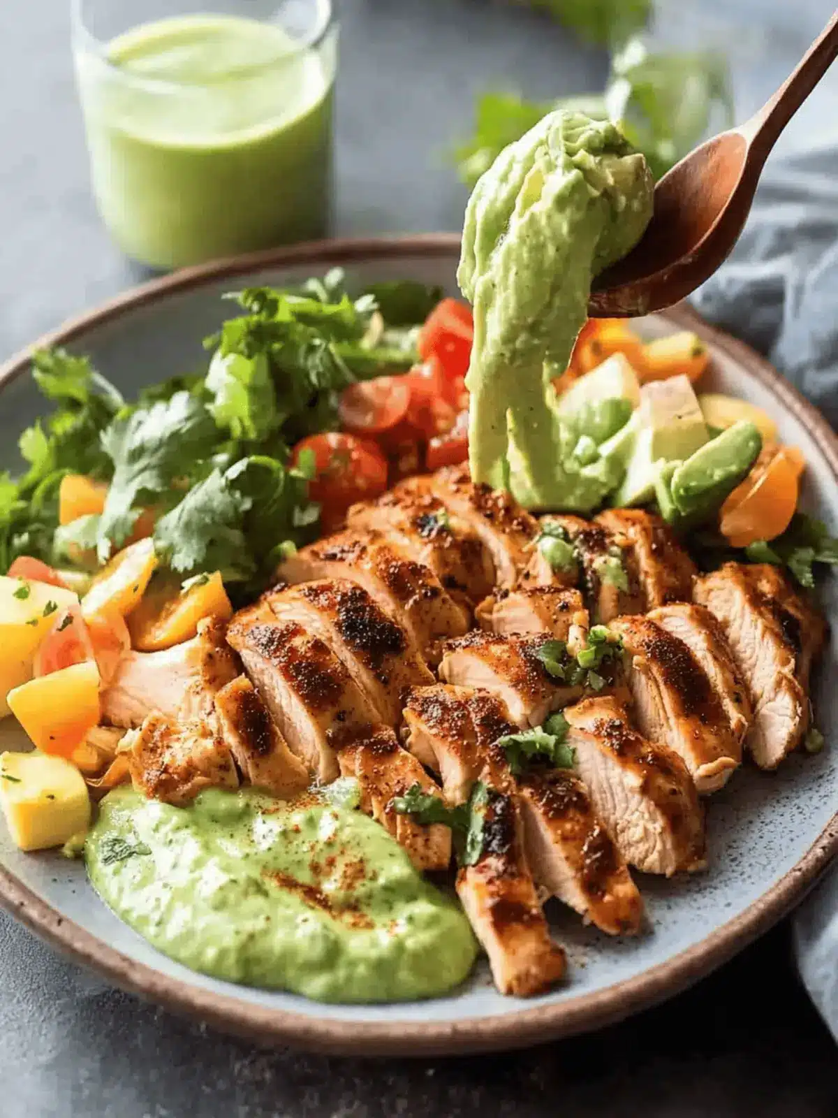 Savor Healthy Chicken Salad with Creamy Avocado Dressing 4 Chicken Salad with Avocado Dressing