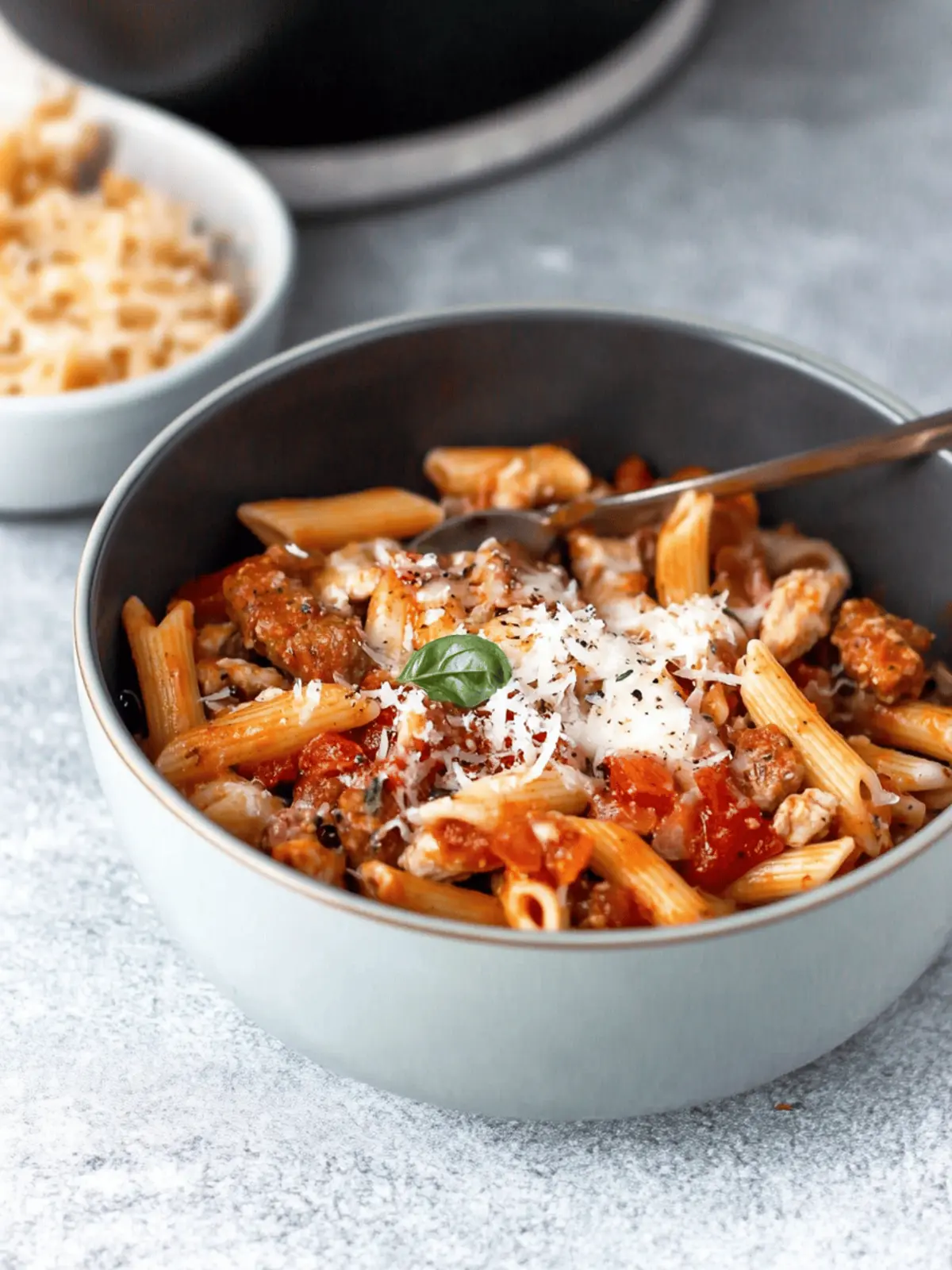 Easy Caprese Penne Pasta with Chicken Sausage in 20 Minutes 4 Caprese Penne Pasta with Chicken Sausage