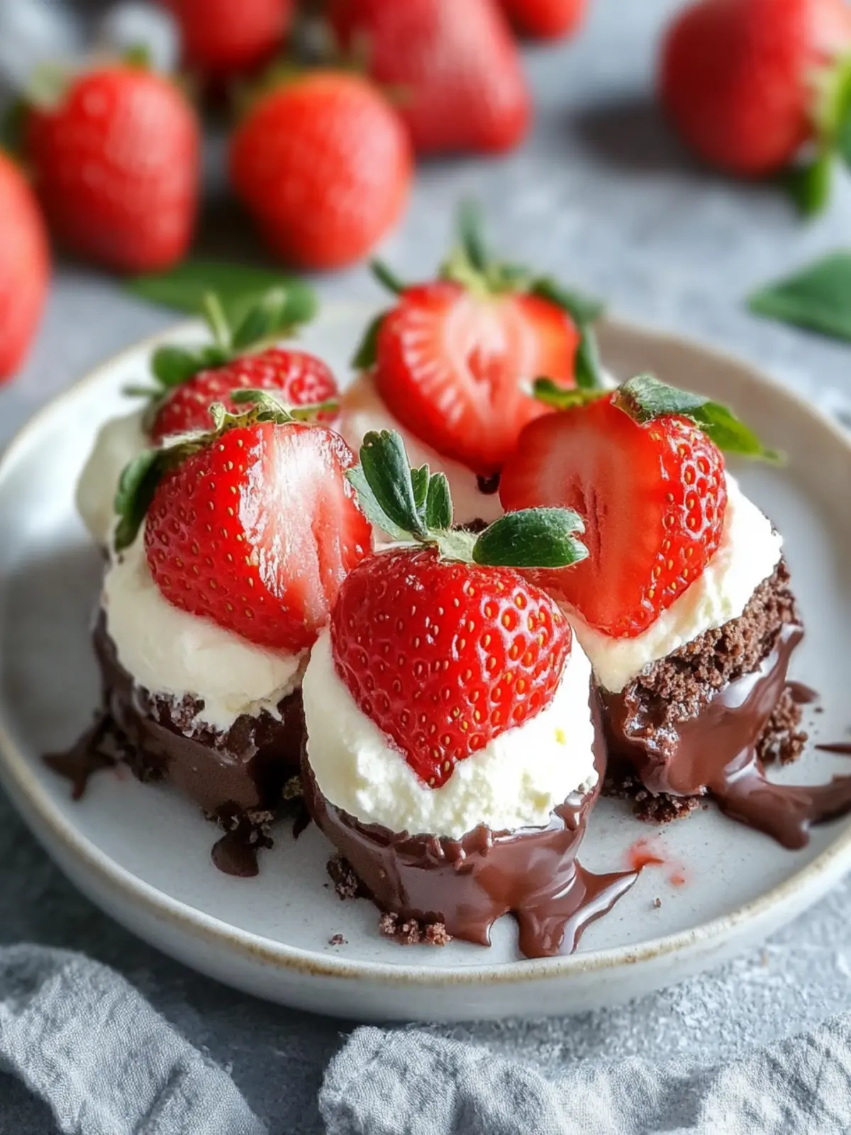 Chocolate Cheesecake Stuffed Strawberries for a Sweet Treat 4 Chocolate Cheesecake Stuffed Strawberries