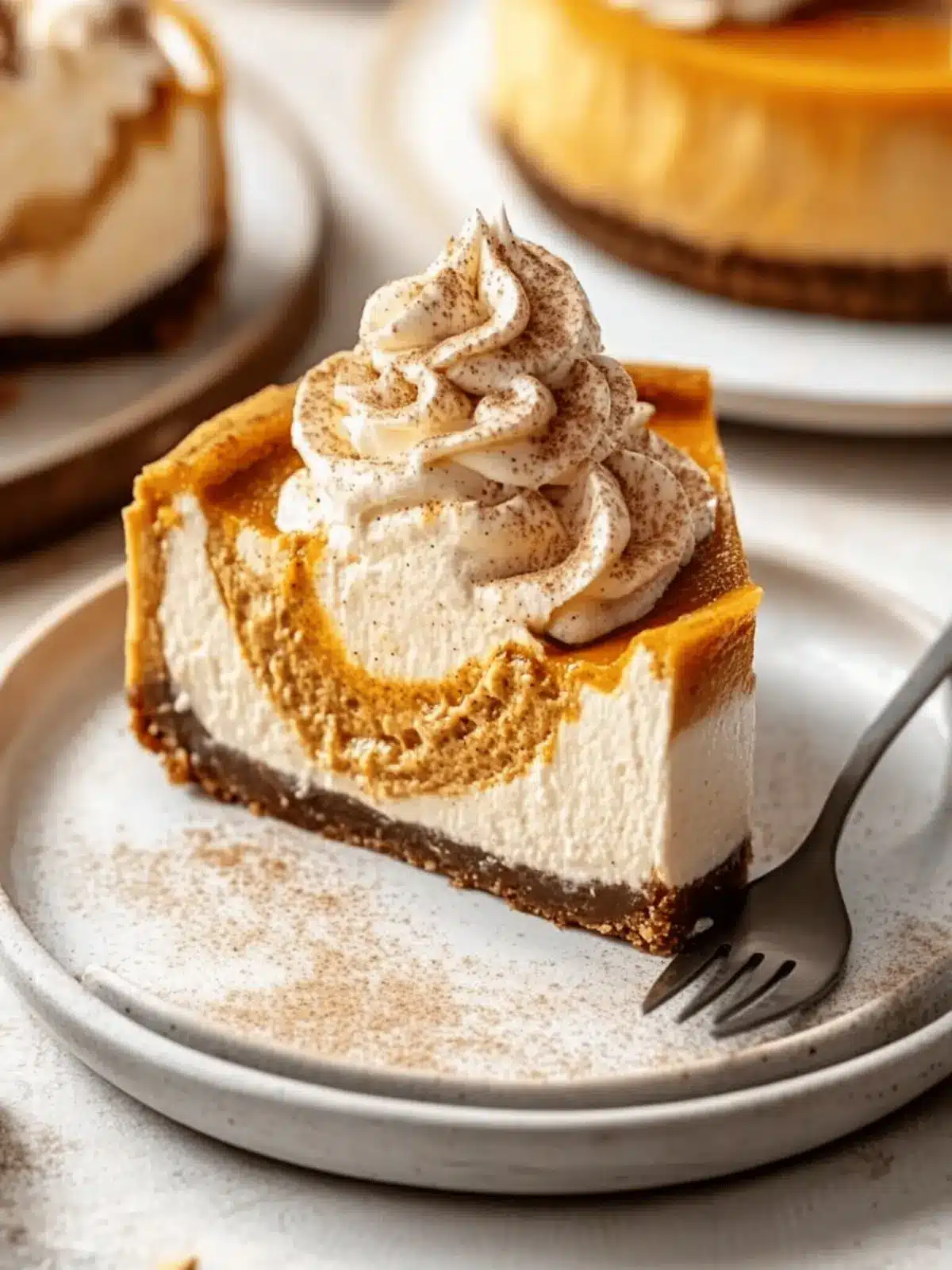 Irresistible Pumpkin Swirl Cheesecake with Cinnamon Whipped Cream 3 Pumpkin Swirl Cheesecake with Cinnamon Whipped Cream
