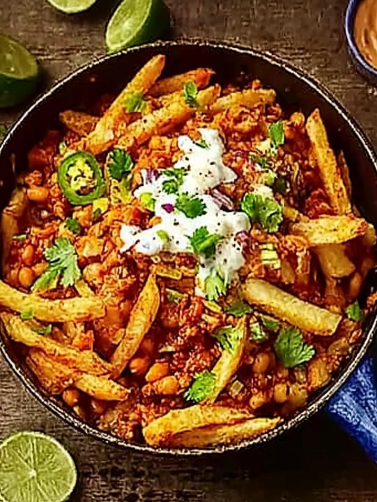 Vegan Bean Chilli Fries: A Flavor-Packed Delight for All 4 Vegan bean chilli fries
