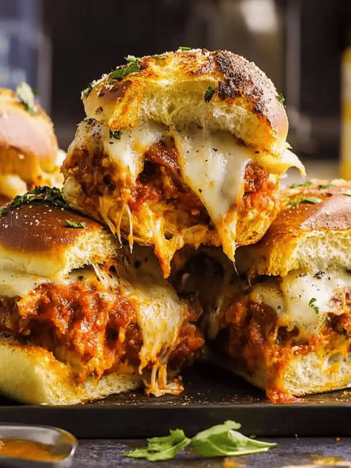 Savor Easy Chicken Parmesan Sliders for Effortless Gatherings 3 Chicken Parmesan Sliders