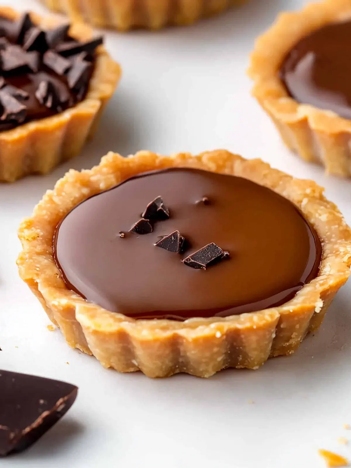 Irresistible Mini Caramel Chocolate Tarts for Every Celebration 4 Mini Caramel Chocolate Tarts