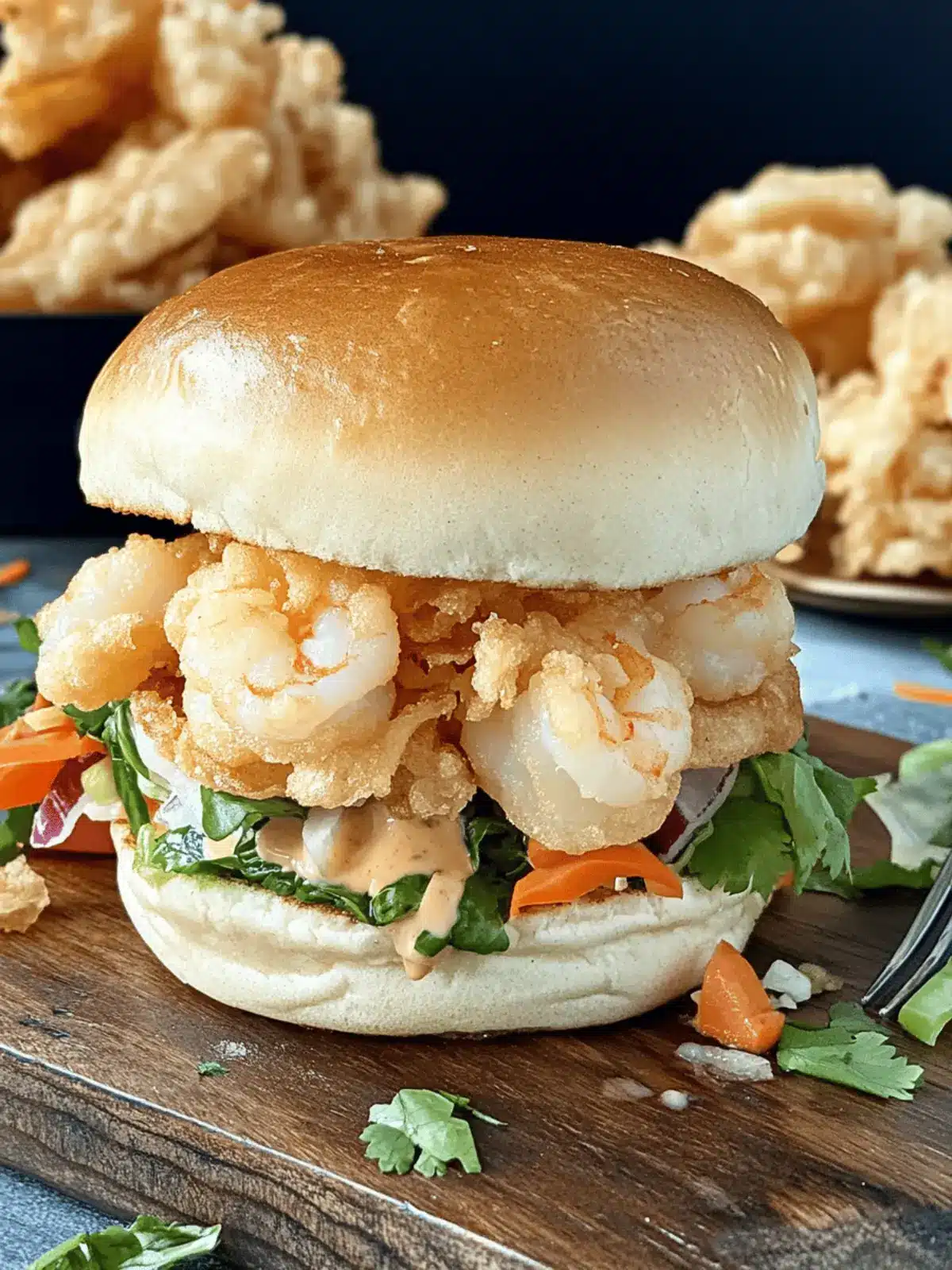 Delicious Shrimp Tempura Burger: A Crunchy Flavor Adventure 3 Shrimp Tempura Burger