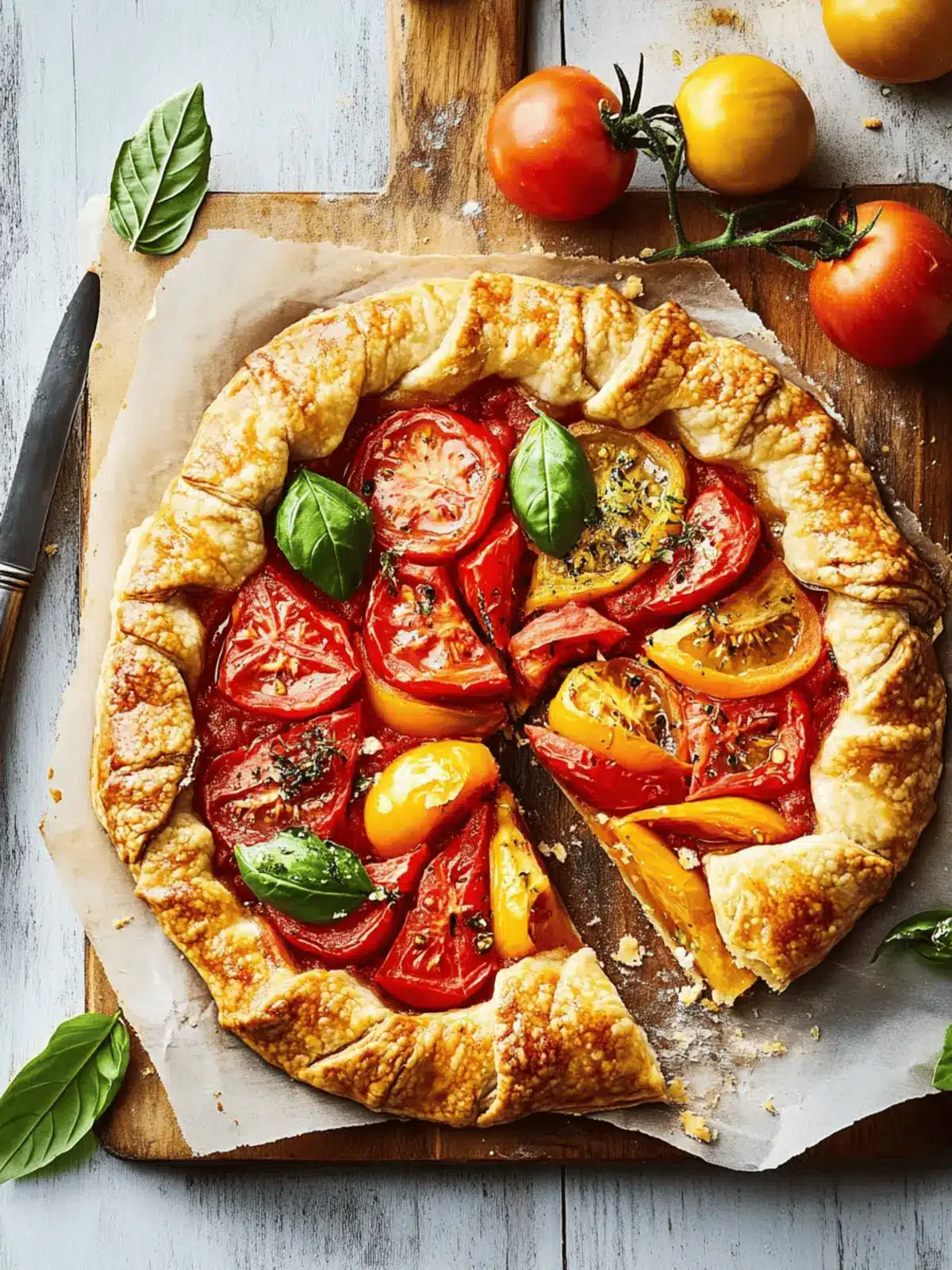Savory Tomato Galette: A Flaky Summer Delight to Savor 2 Tomato Galette