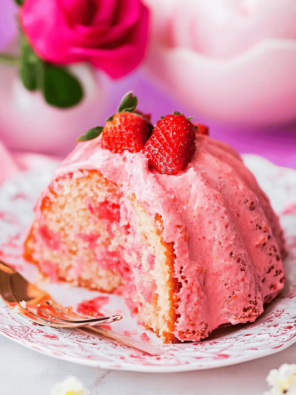 Decadent Strawberry Bundt Cake That s Easy and Irresistible 3 Strawberry Bundt Cake