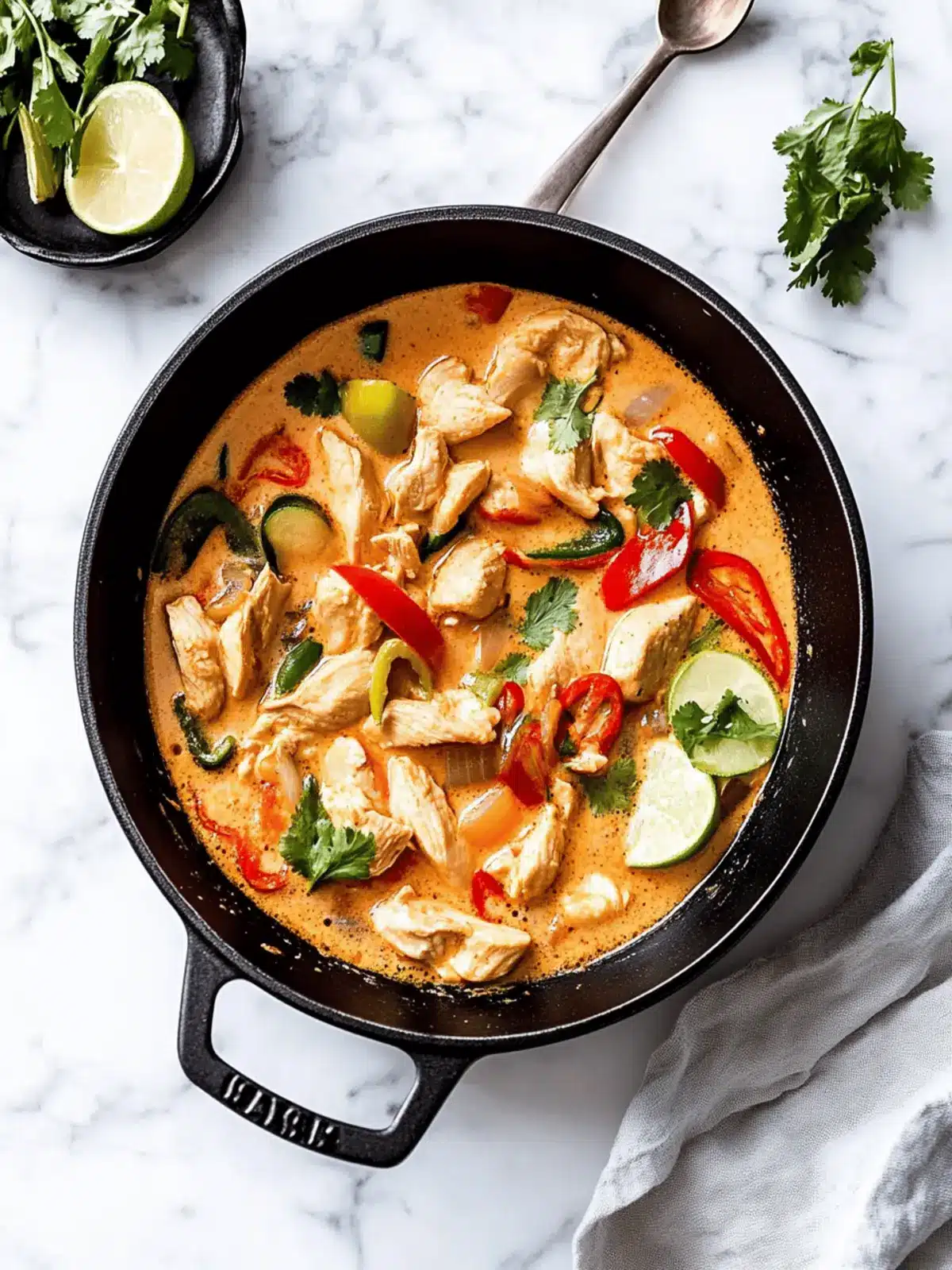 Savory Thai Chicken Coconut Curry Ready in 30 Minutes! 4 Thai Chicken Coconut Curry