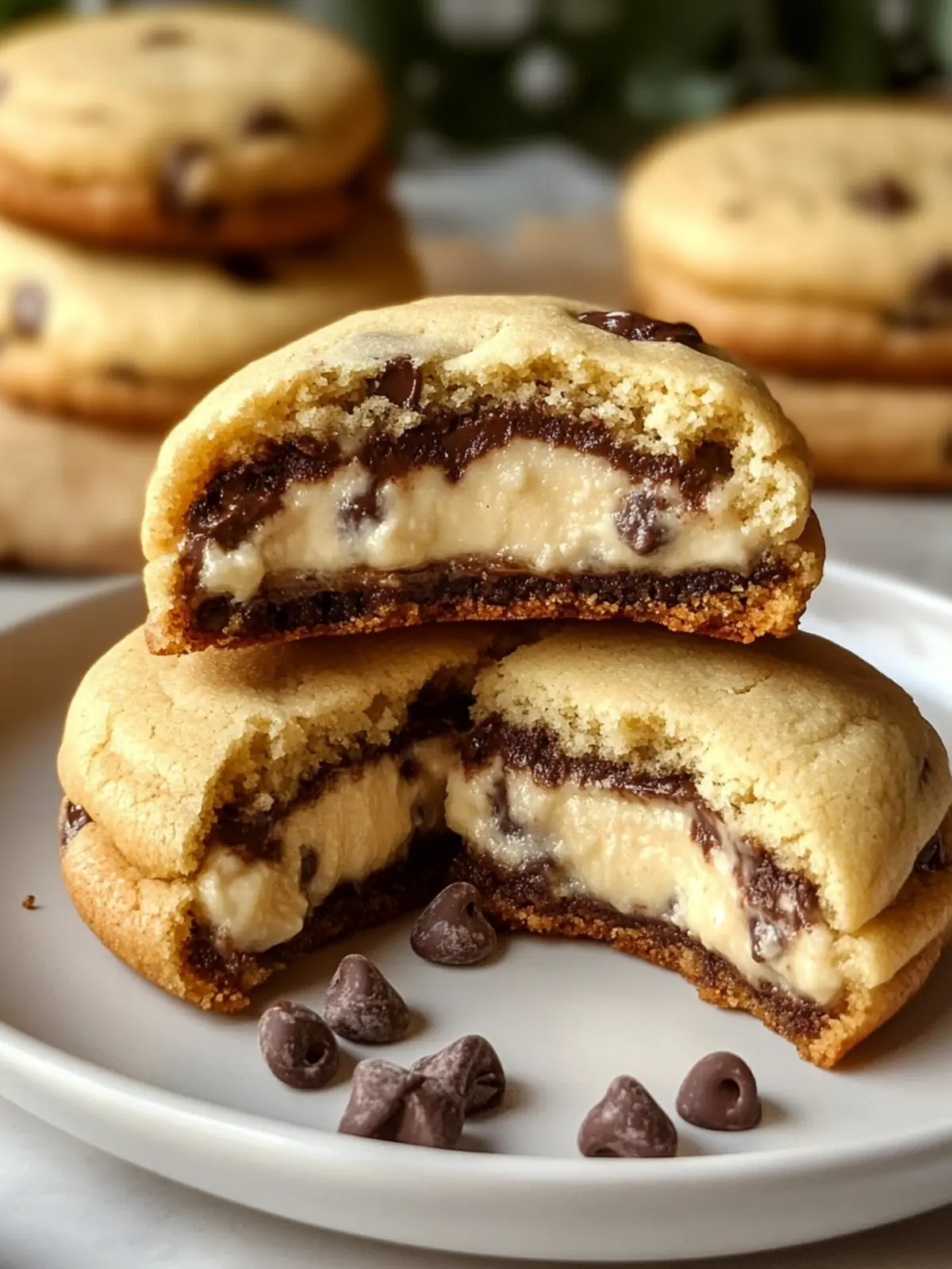 Cheesecake Stuffed Chocolate Chip Cookies That Will Wow You 4 Cheesecake Stuffed Chocolate Chip Cookies