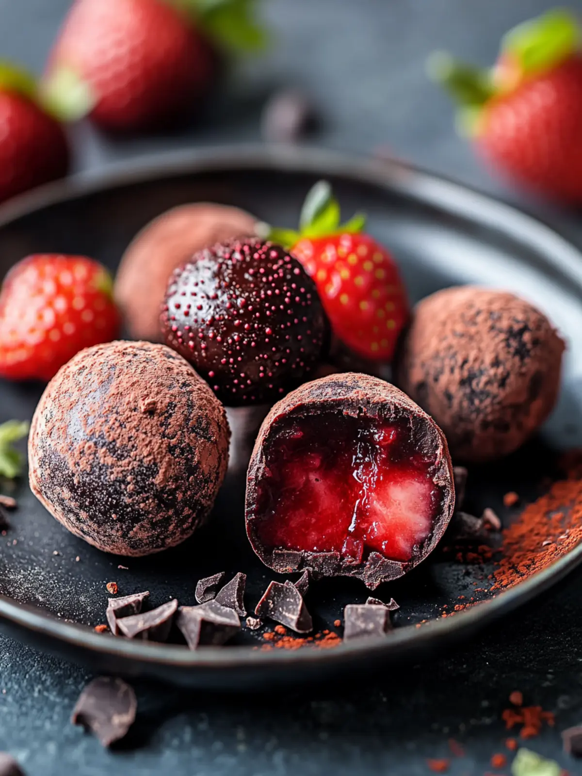 Decadent Strawberry Dark Chocolate Truffles You ll Crave 2 Decadent Strawberry Dark Chocolate Truffles