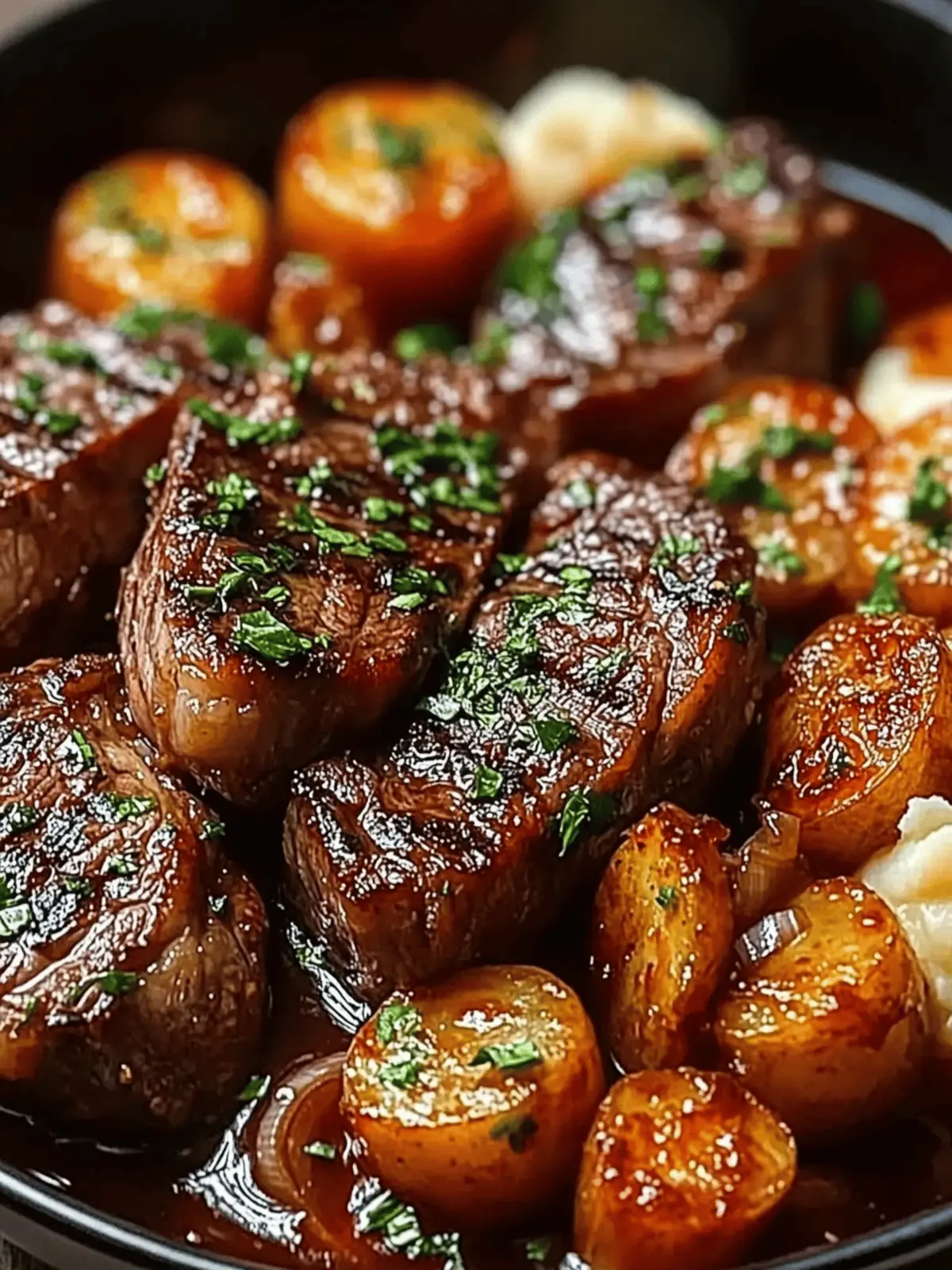 Savor Ribeye Steak with Caramelized Onions and Mashed Potatoes 2 Ribeye Steak with Caramelized Onions and Mashed Potatoes Recipe