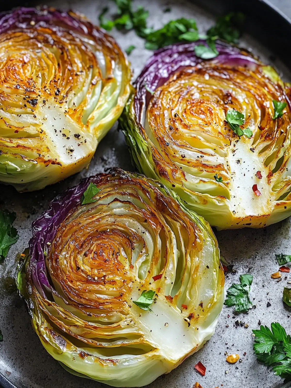 Savor Irresistible Roasted Cabbage Steaks in Minutes 2 Roasted Cabbage Steaks