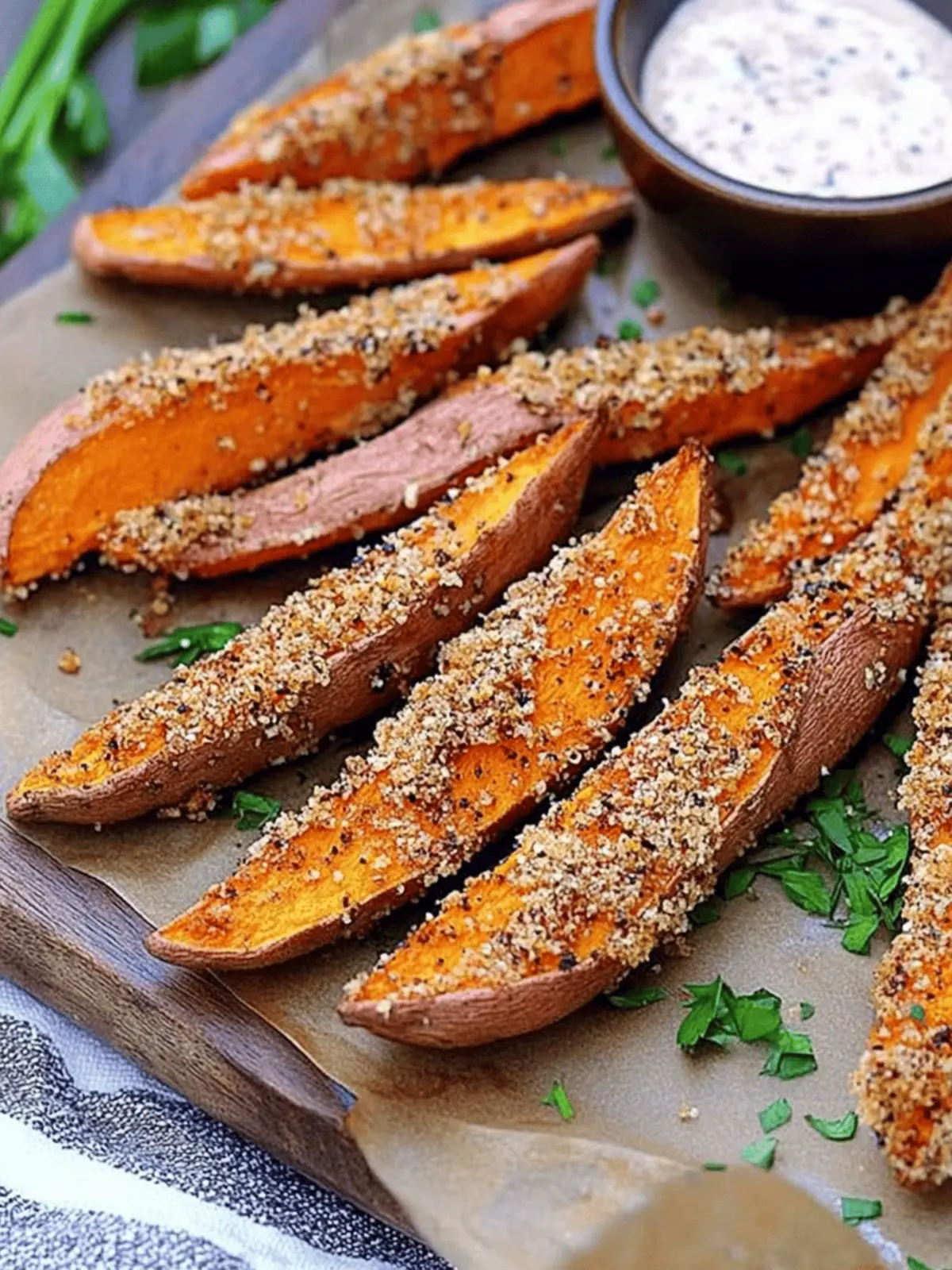 Garlic Parmesan Sweet Potato Wedges You ll Crave Every Time 4 Garlic Parmesan Sweet Potato Wedges