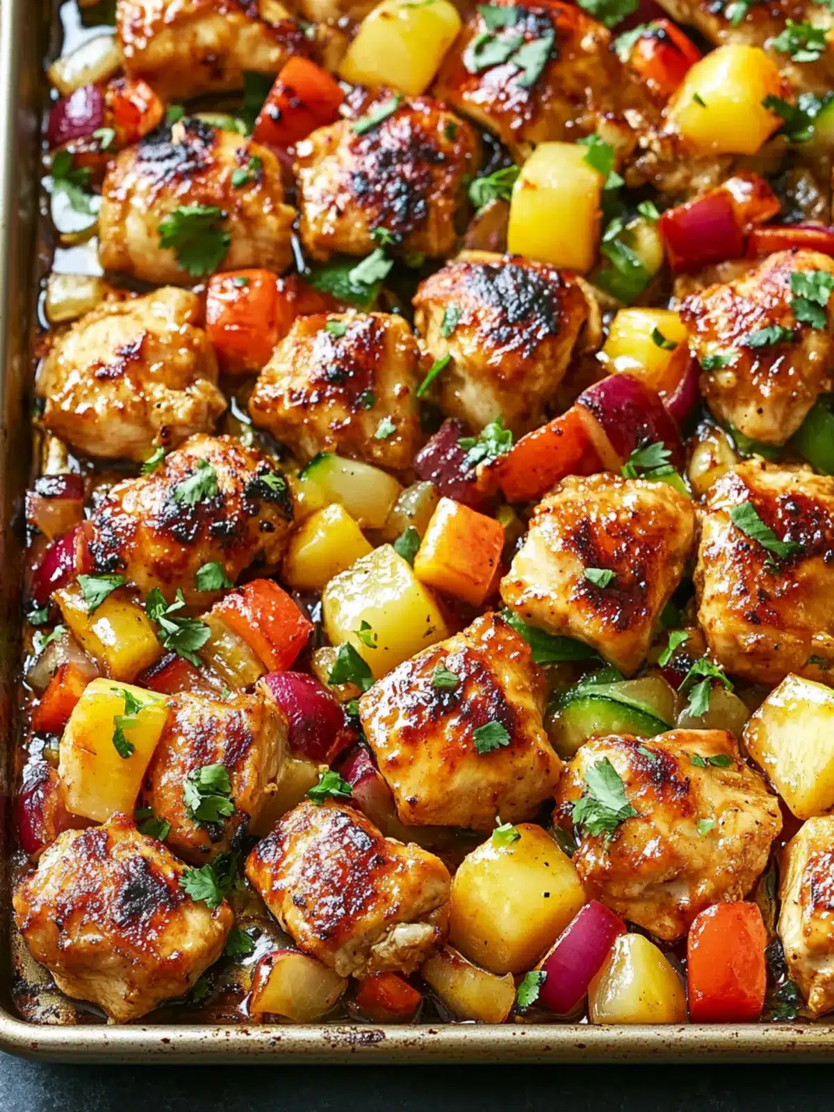 Savory Hawaiian Chicken Sheet Pan Your Easy Family Dinner Delight 2 Hawaiian Chicken Sheet Pan