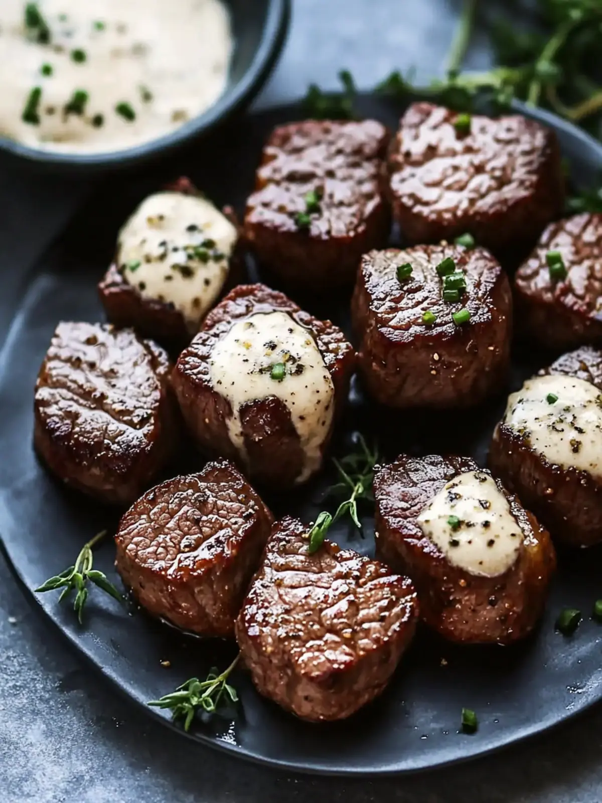 Garlic Butter Steak Bites with Parmesan Cream Sauce Magic 4 Garlic Butter Steak Bites with Parmesan Cream Sauce