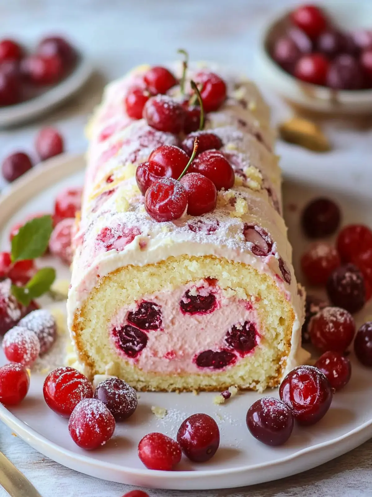 Heavenly Cherry Cheesecake Cake Roll Recipe You ll Love 4 Heavenly Cherry Cheesecake Cake Roll Recipe