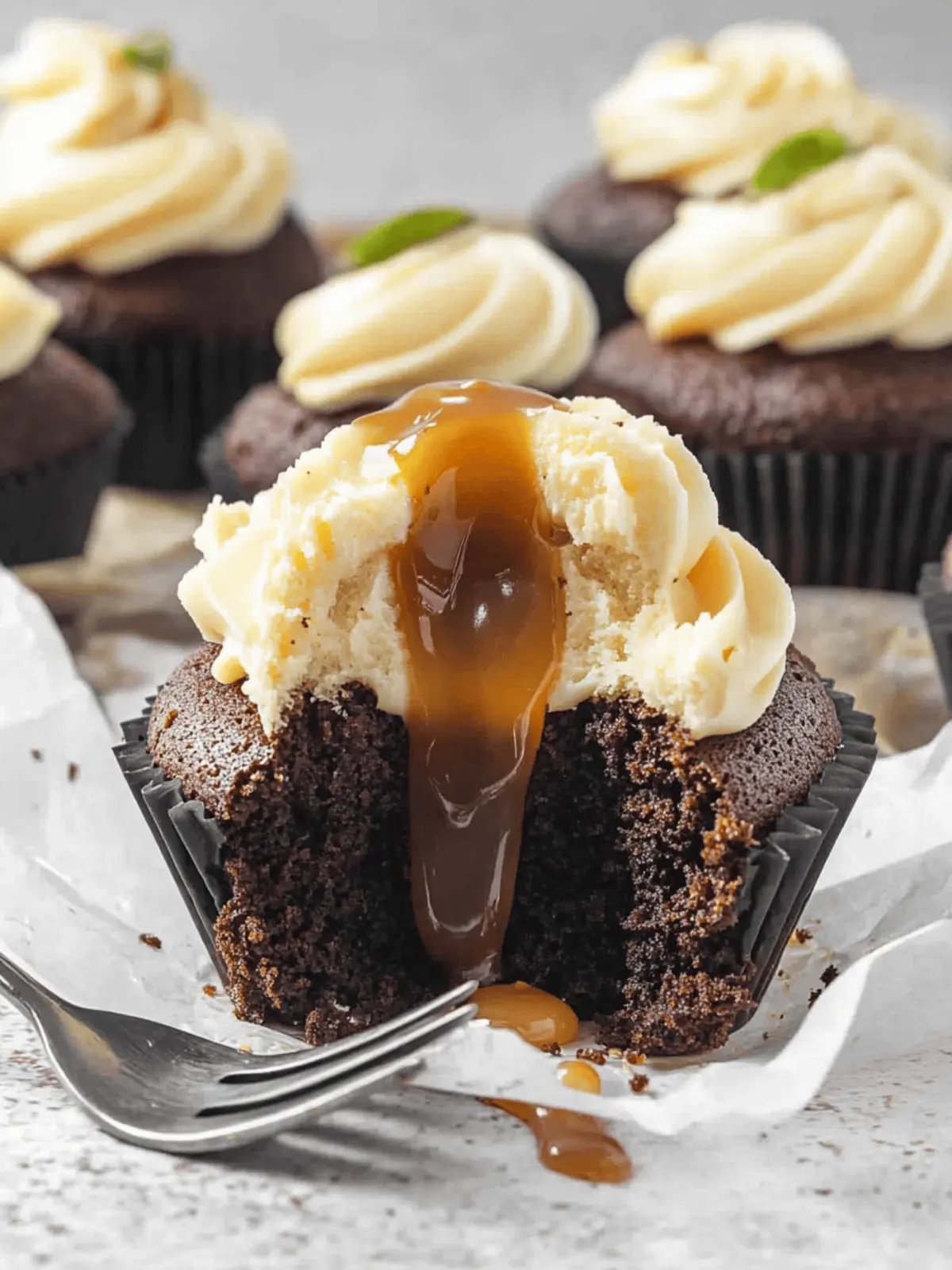 Deliciously Moist Chocolate Caramel Cupcakes You ll Love 3 Chocolate Caramel Cupcakes