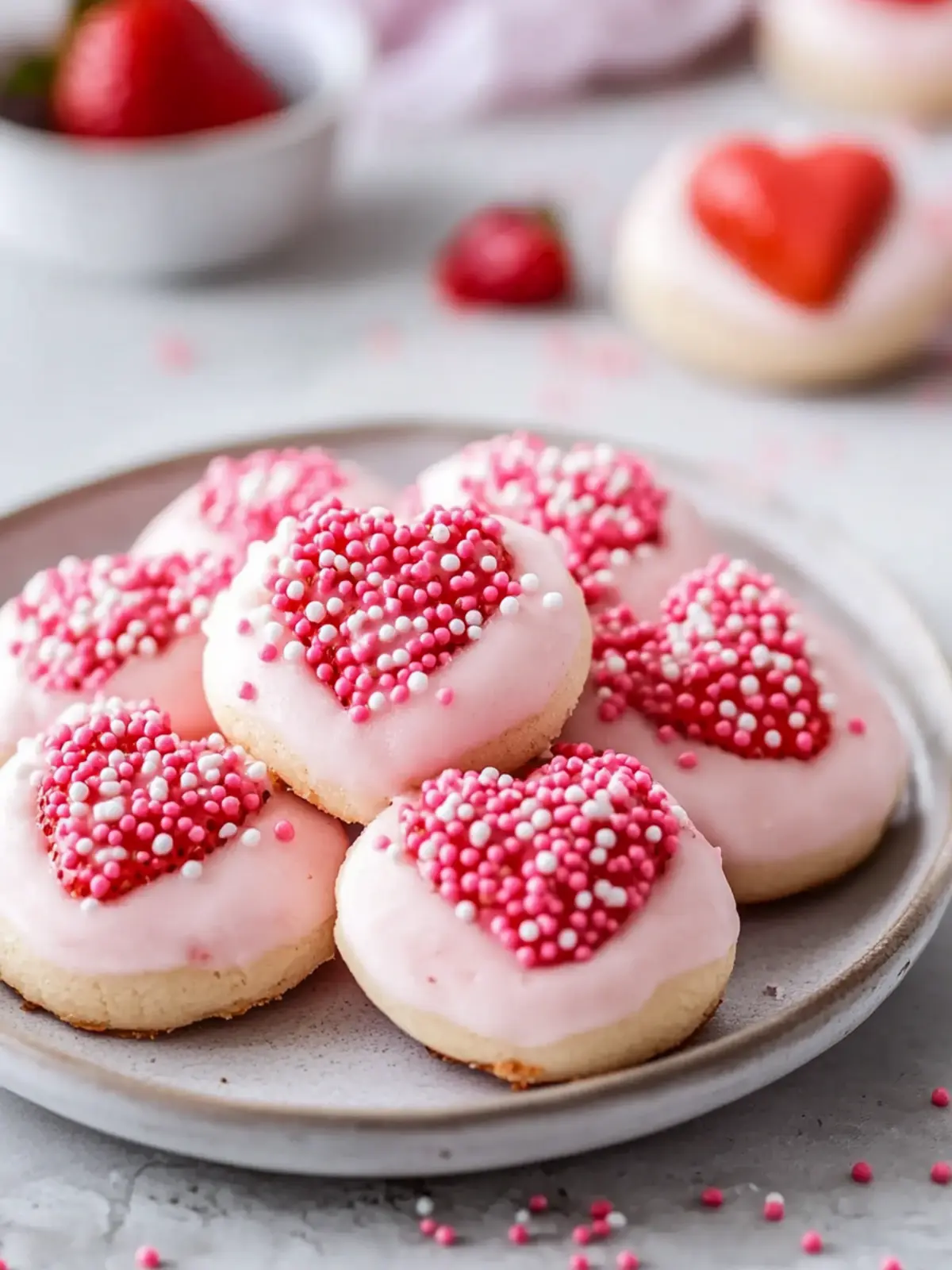 Strawberry Kiss Cookies Soft Valentine s Delight You ll Love 4 Strawberry Kiss Cookies Amazing Soft Valentine s Delight