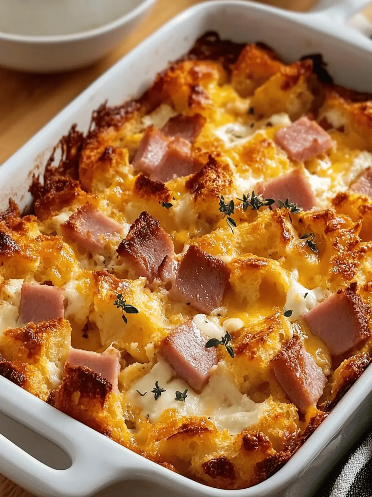 Savory Ham and Cheese Strata for a Cozy Breakfast Delight 3 Ham and Cheese Strata