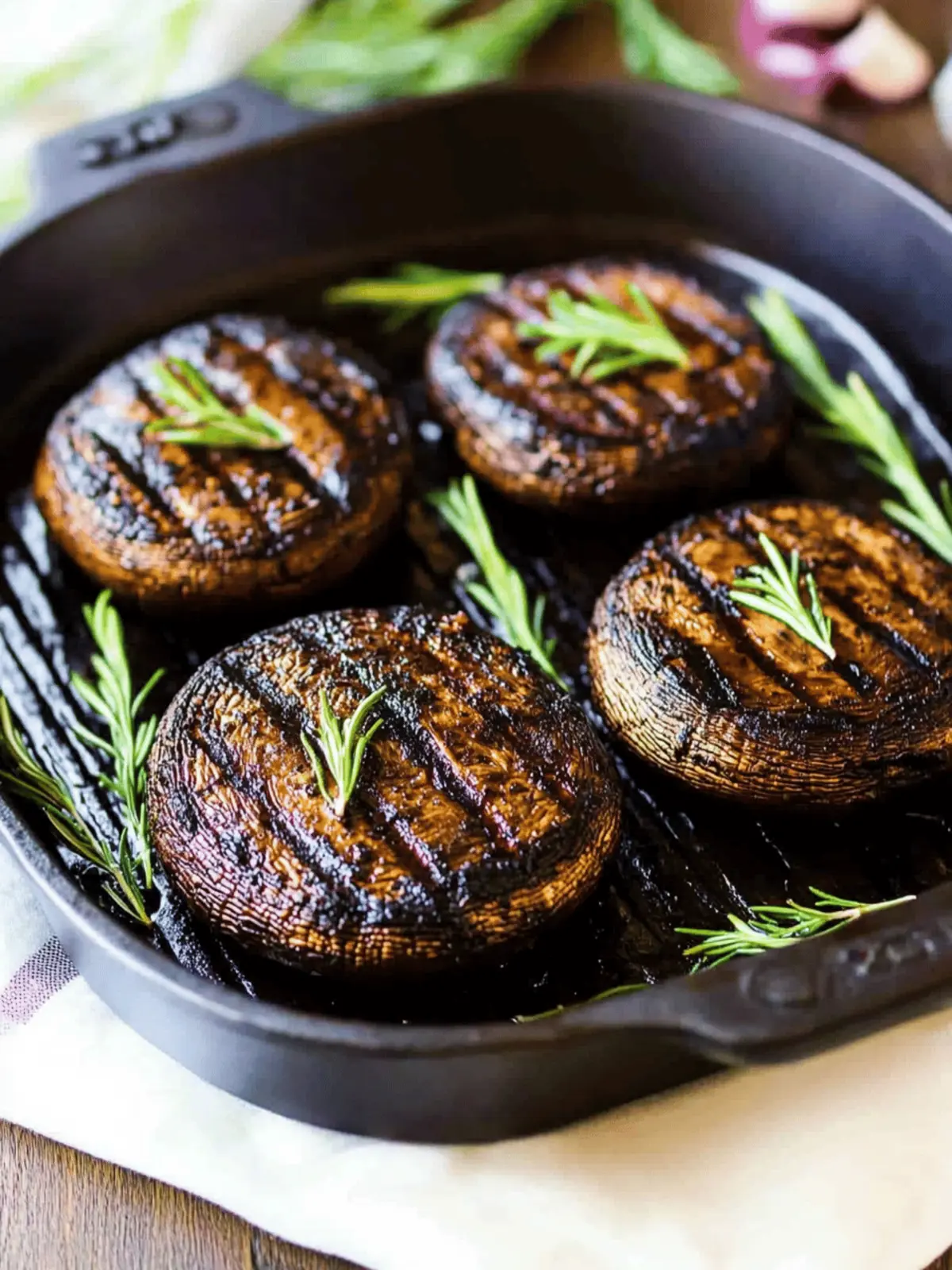 Grilled Portobello Mushrooms for Flavor-Packed Meatless Meals 2 Grilled Portobello Mushrooms
