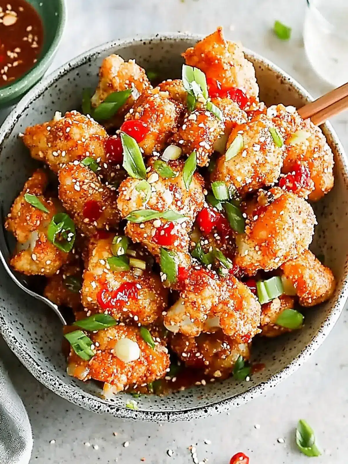 Crispy Bang Bang Cauliflower with Spicy-Sweet Sauce Delight 4 Bang bang cauliflower