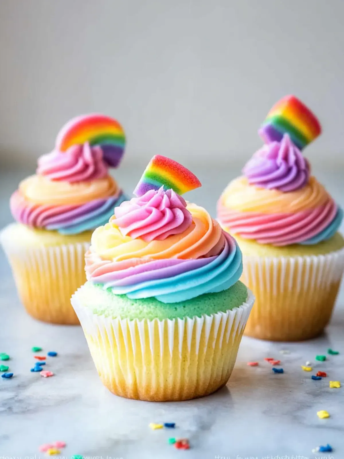 Make These Adorable Rainbow Cupcakes Super Quick for Fun Parties 3 Make These Adorable Rainbow Cupcakes Super Quick!