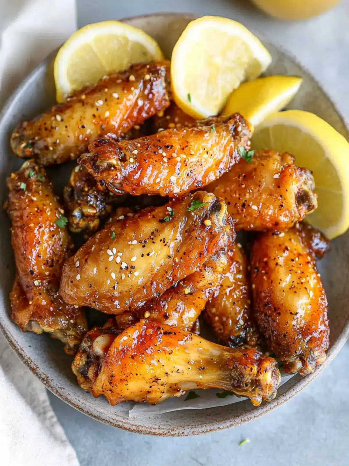 Sweet and Tangy Honey Lemon Pepper Wings in Minutes 4 Honey Lemon Pepper Wings