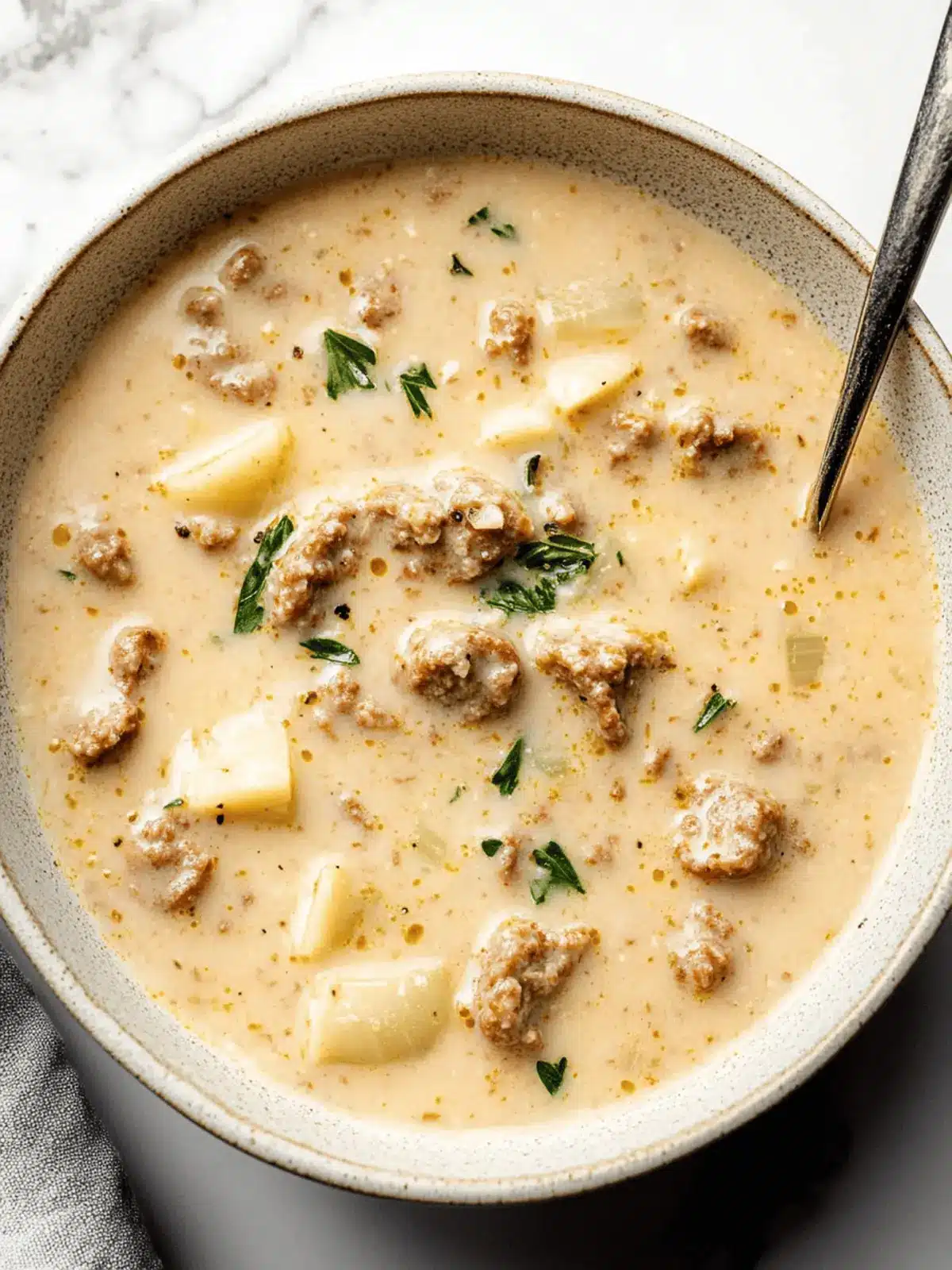 Creamy Italian Sausage Soup - Comforting Flavors in Every Spoon 4 Creamy Italian Sausage Soup