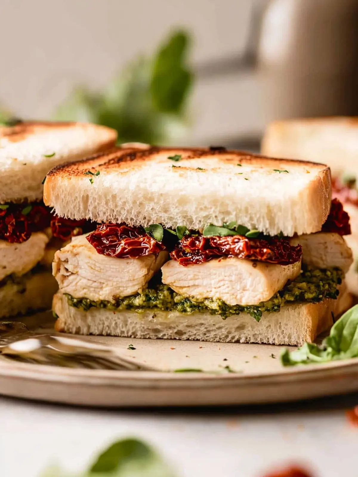 Sun-Dried Tomato Pesto Chicken Sandwich for Summer Bliss 3 Sun-Dried Tomato Pesto Chicken Sandwich