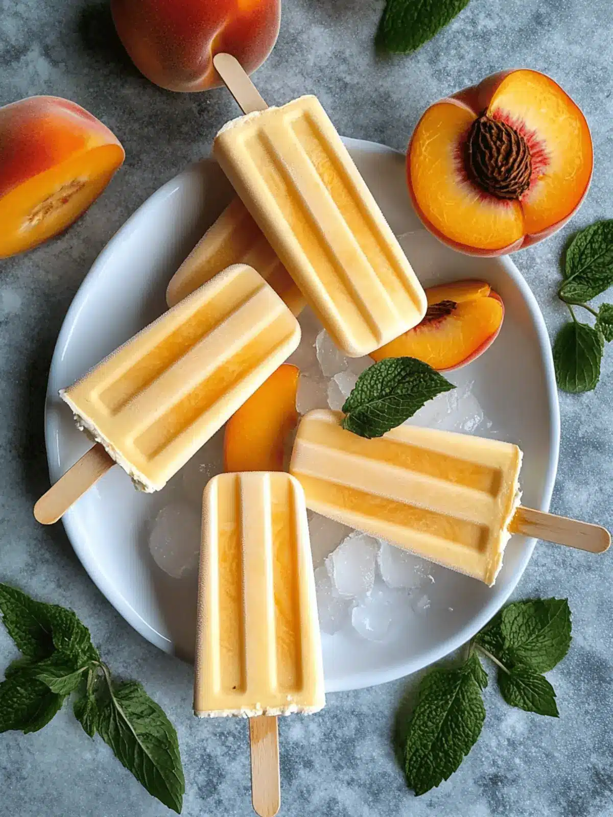 Delicious Homemade Peaches and Cream Popsicles for Summer Bliss 3 Homemade Peaches and Cream Popsicles