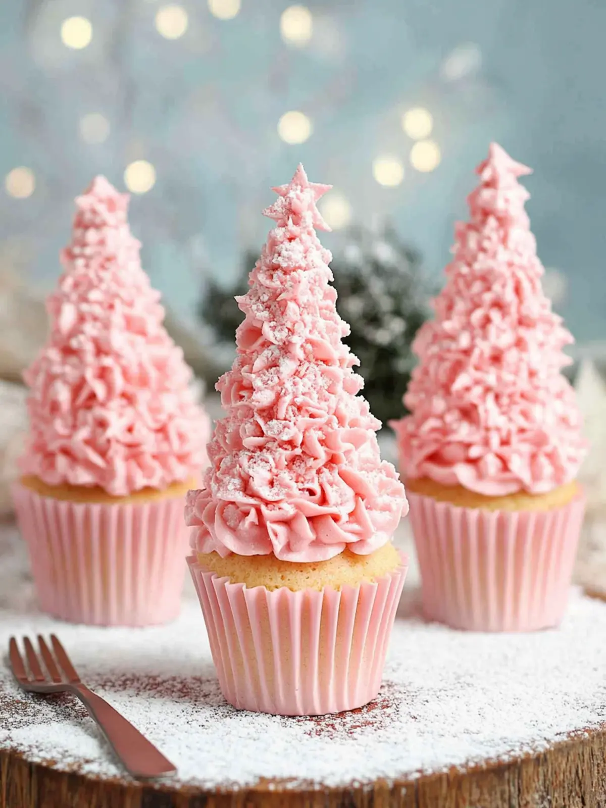 Pink Christmas Tree Cupcakes That Wow Your Holiday Guests 3 Pink Christmas Tree Cupcakes