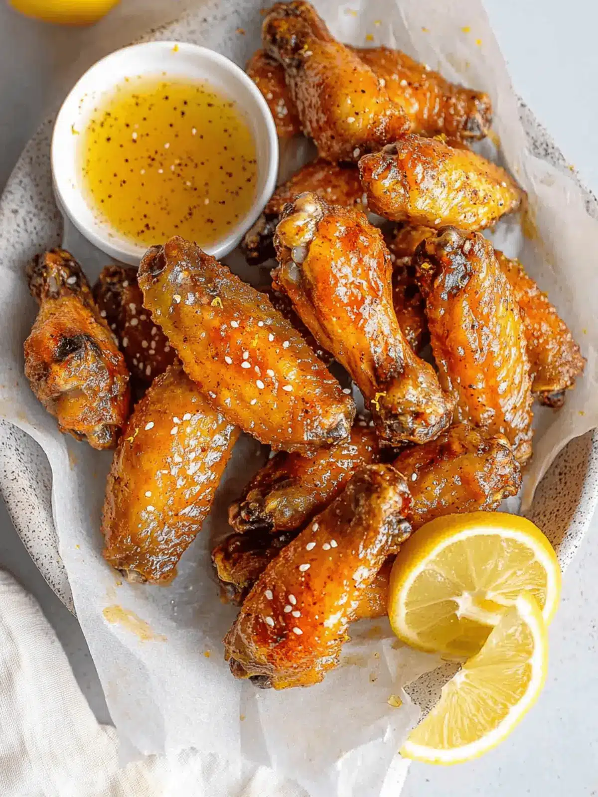 Savor Crispy Honey Lemon Pepper Wings for Game Day Bliss 4 Honey Lemon Pepper Wings