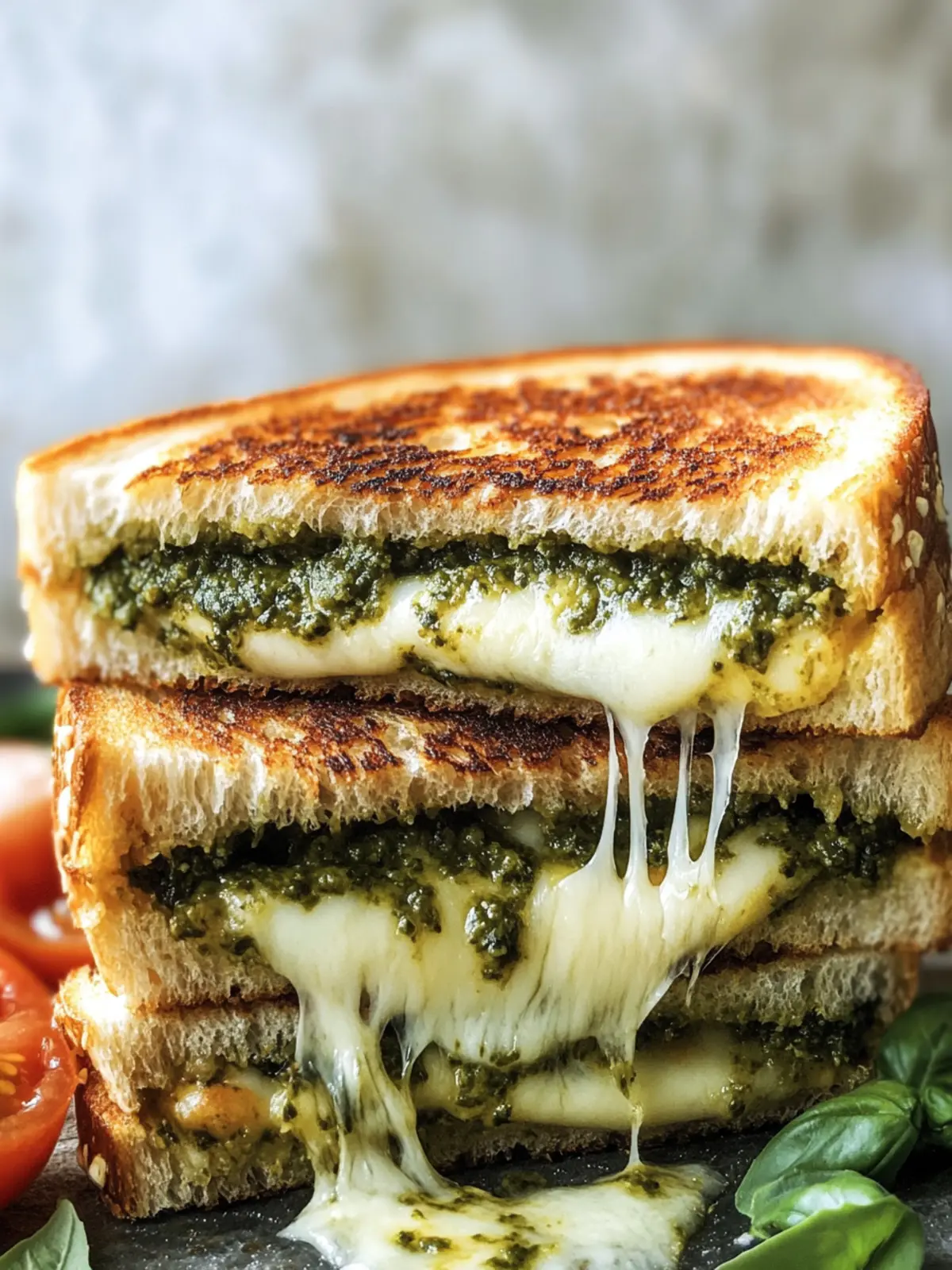 Melt in Your Mouth Sourdough Pesto Grilled Cheese Delight 2 Sourdough Pesto Grilled Cheese