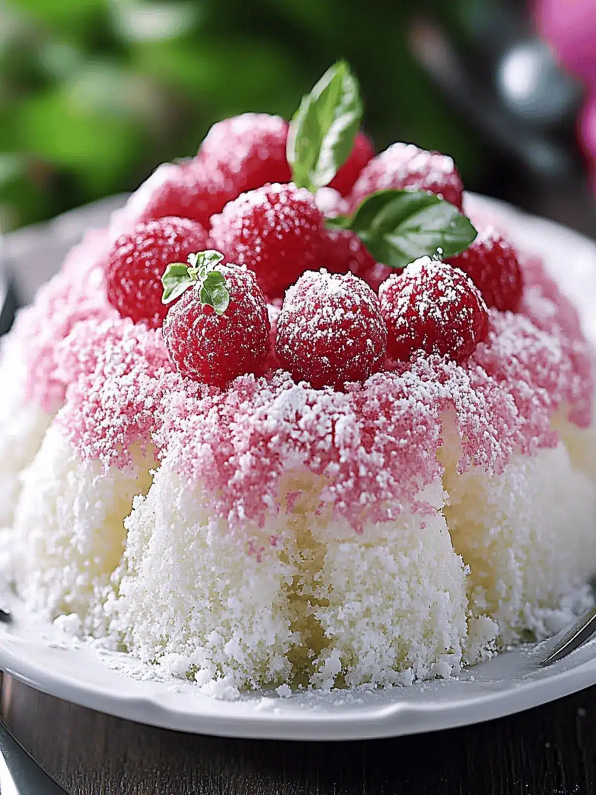 Delightful Raspberry Coconut Snowball Cake for Spring Bliss 3 Snowball Cake