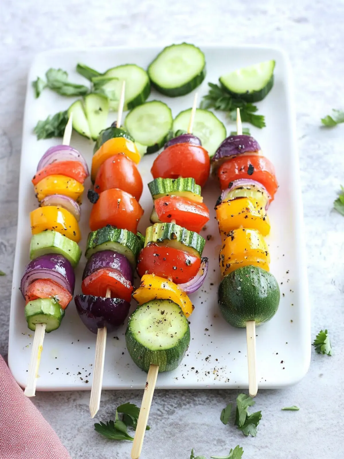 Rainbow Veggie Kabobs: Colorful Snacks for Happy Eating 3 Rainbow Veggie Kabobs