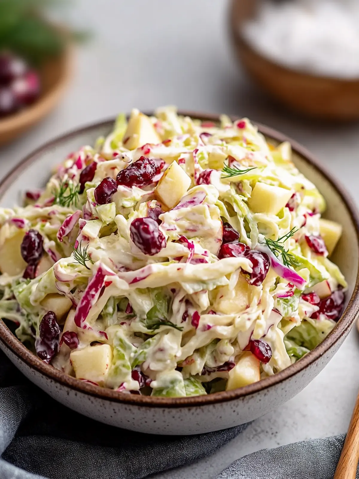 Cranberry Apple Coleslaw: A Crisp, Healthy Side You ll Love 2 CRANBERRY APPLE COLESLAW