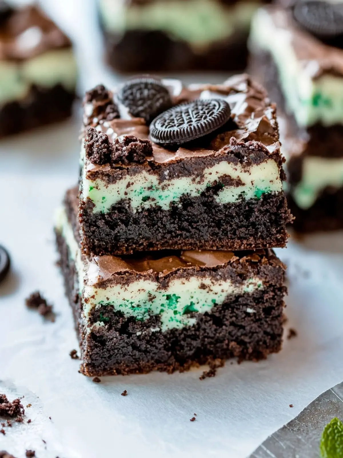 Triple Layer Fudgy Mint Oreo Brownies to Satisfy Your Cravings 3 Triple Layer Fudgy Mint Oreo Brownies