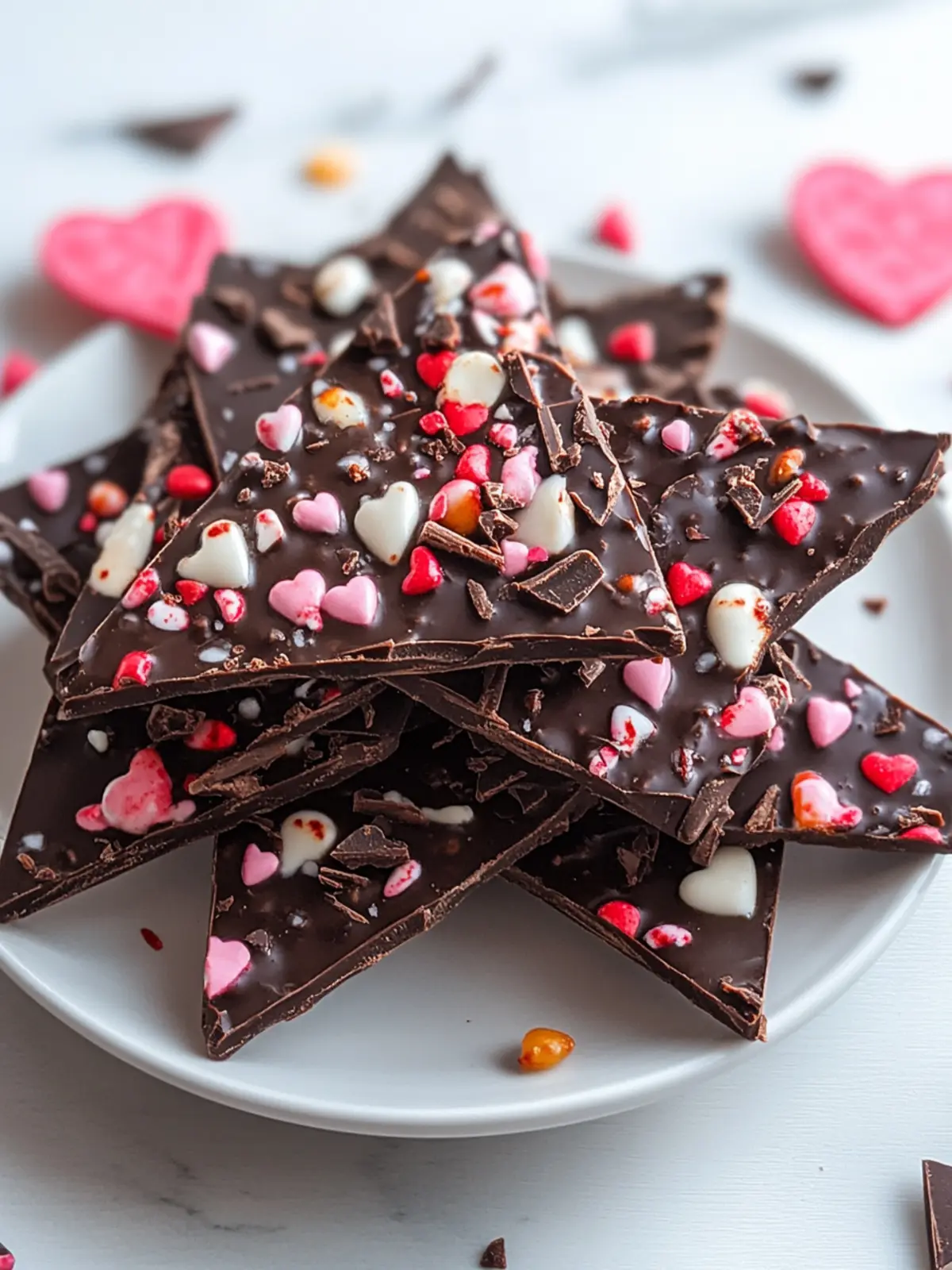 Irresistible Valentine's Double Chocolate Bark for Easy No-Bake Bliss 3 Valentine s Double Chocolate Bark