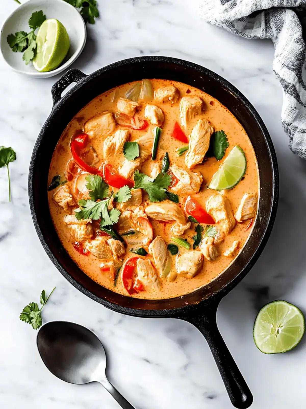 Savory Thai Chicken Coconut Curry Ready in 30 Minutes! 2 Thai Chicken Coconut Curry
