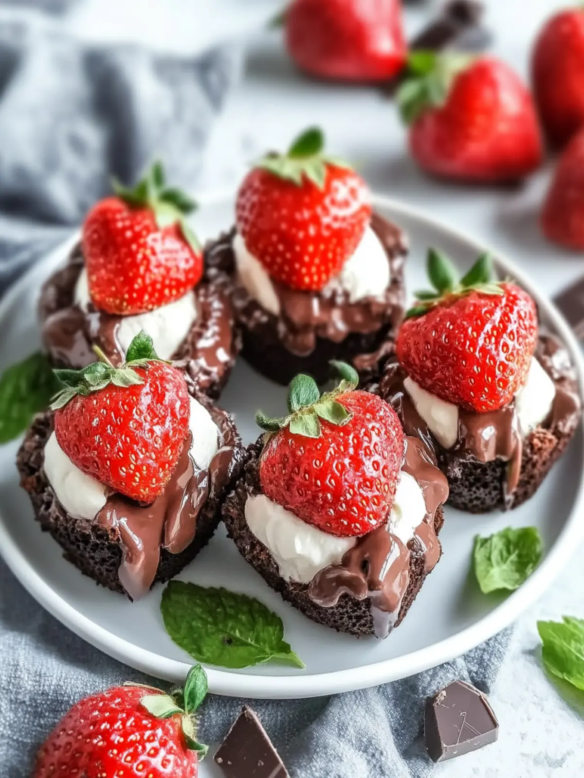 Chocolate Cheesecake Stuffed Strawberries for a Sweet Treat 2 Chocolate Cheesecake Stuffed Strawberries