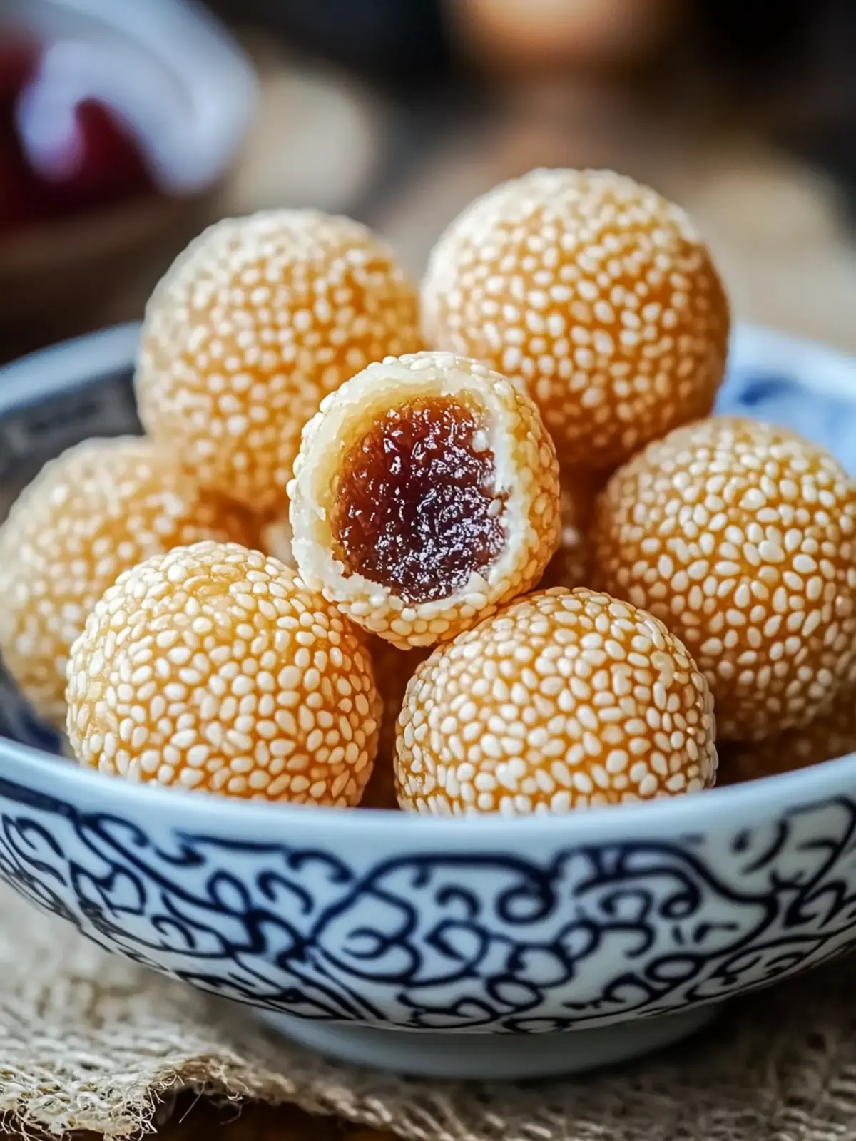 Crispy Golden Sesame Balls That Will Wow Your Taste Buds Today 2 Crispy Golden Sesame Balls That Will Wow Your Taste Buds