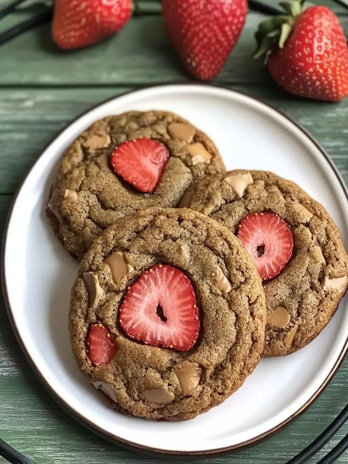 Savory Brown Butter Strawberry Hojicha Cookies to Satisfy Cravings 4 Brown Butter Strawberry Hojicha Cookies