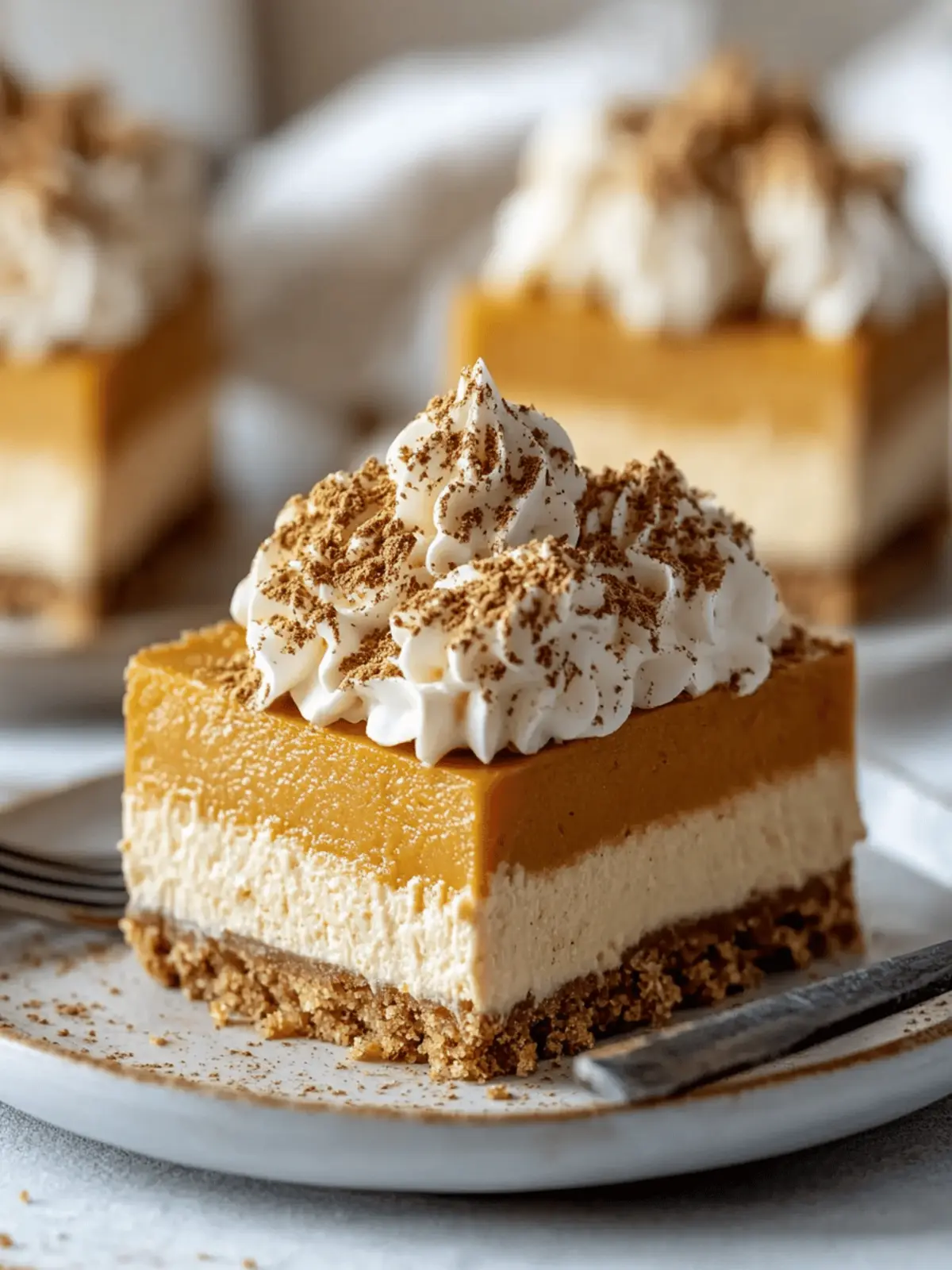 Delicious No Bake Pumpkin Cheesecake Bars for Effortless Fall Treats 2 No Bake Pumpkin Cheesecake Bars