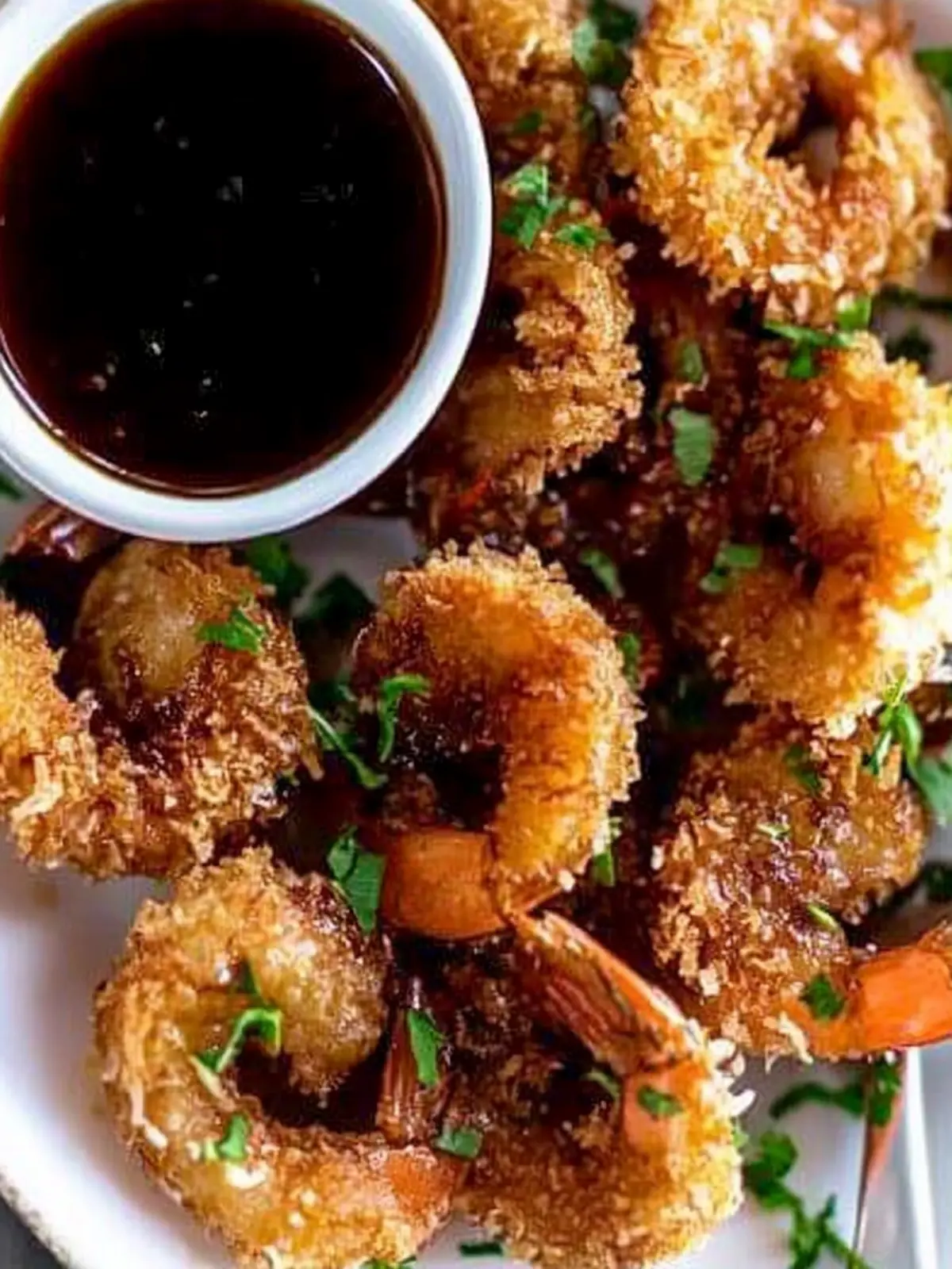 Crispy Coconut Shrimp with Irresistible Honey Soy Dipping Sauce 4 Coconut Shrimp with Honey Soy Dipping Sauce