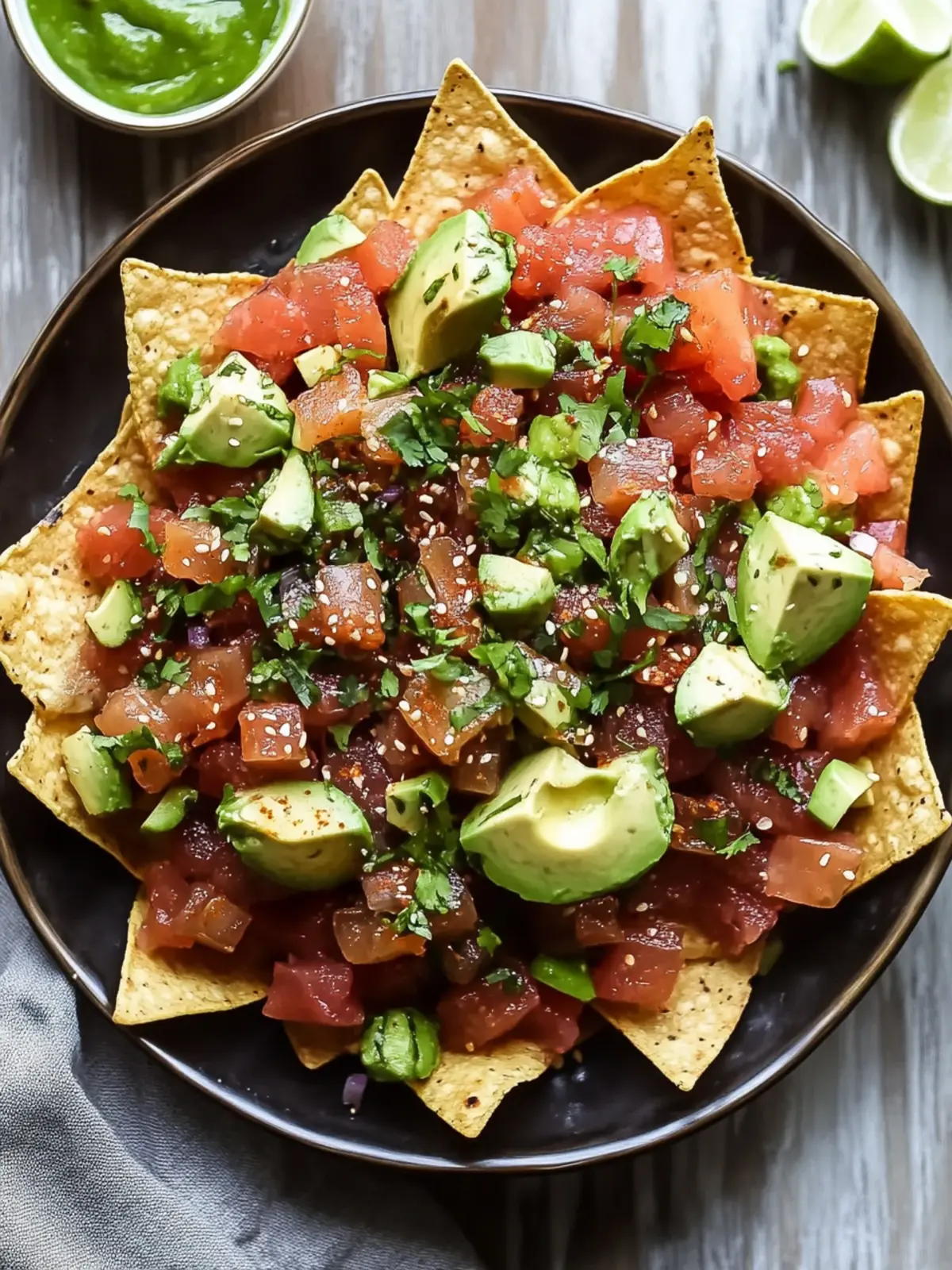 Poke Nachos with Spicy Tuna: Your Next Favorite Fusion Snack 4 Poke Nachos with Spicy Tuna