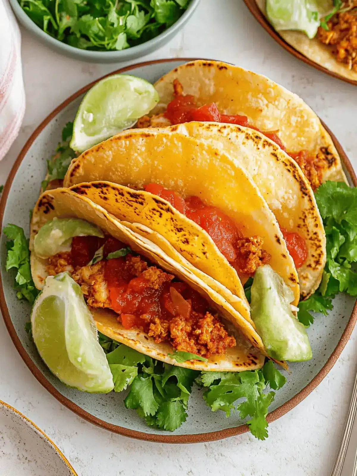 Crispy Baked Ground Chicken Tacos Your Family Will Love 4 Baked Ground Chicken Tacos