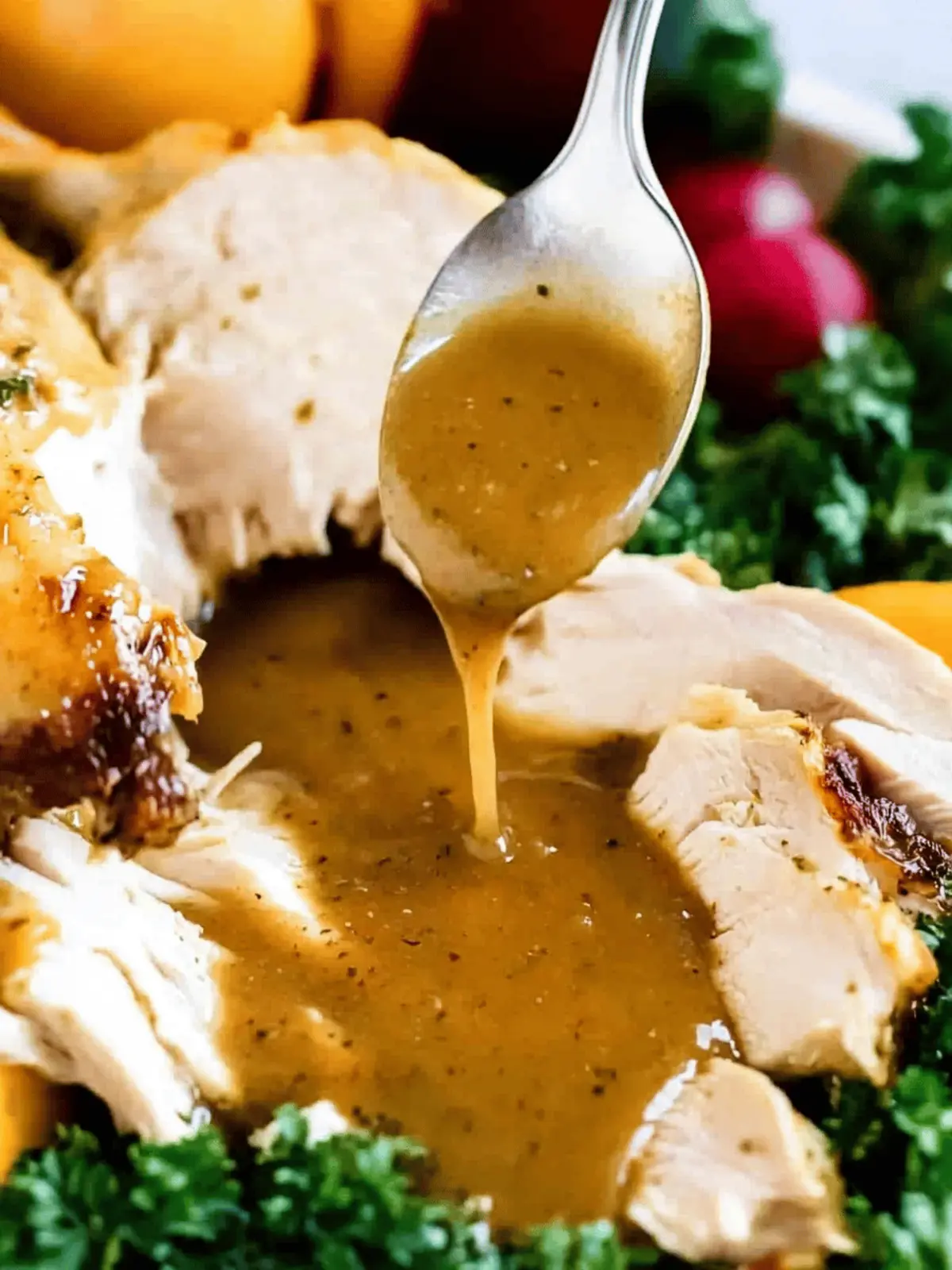 Irresistible Homemade Turkey Gravy with Roasting Pan Drippings 4 Homemade Turkey Gravy
