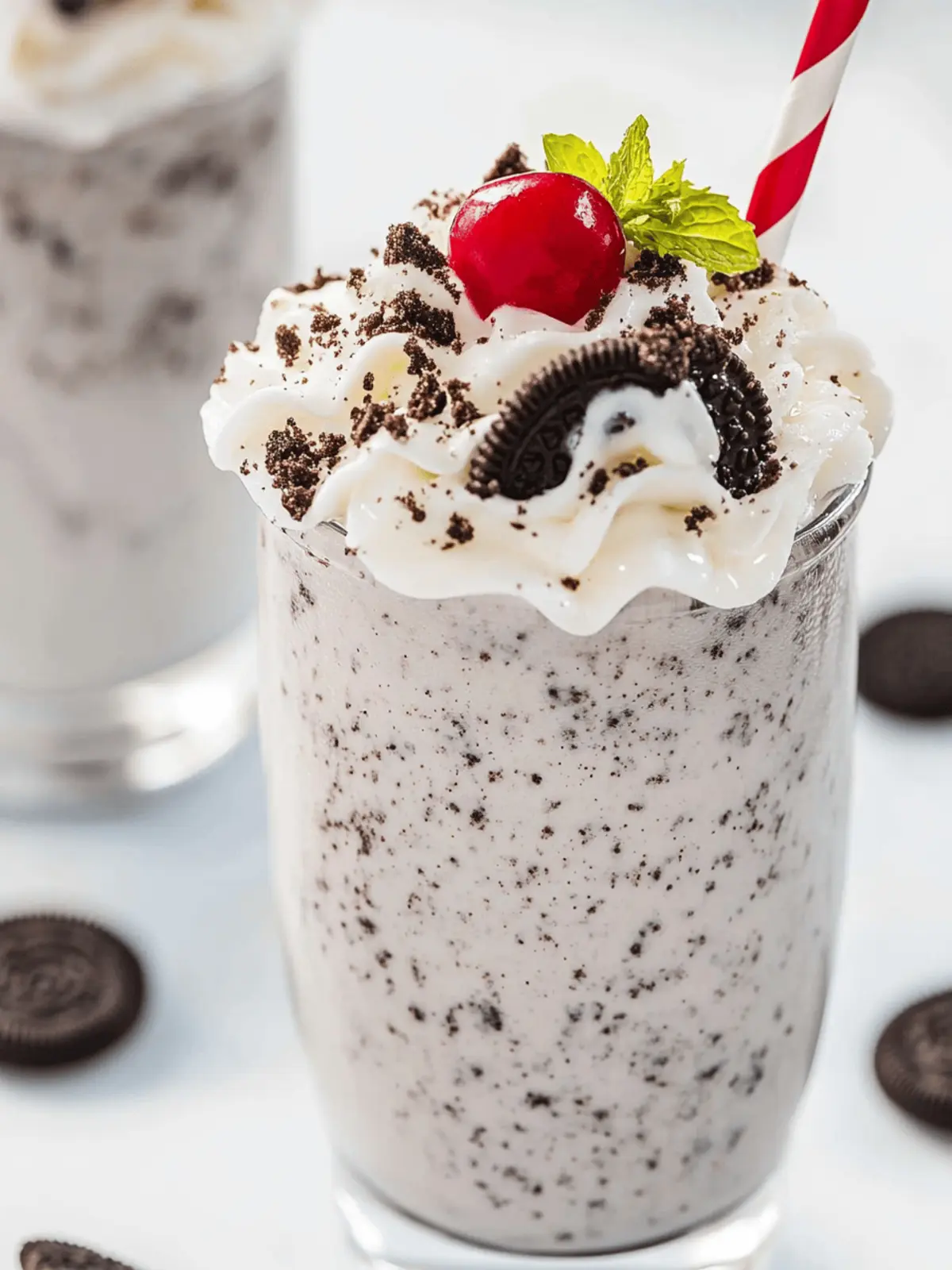 Creamy Oreo Milkshakes: A Family Favorite Dessert Delight 2 Oreo Milkshakes