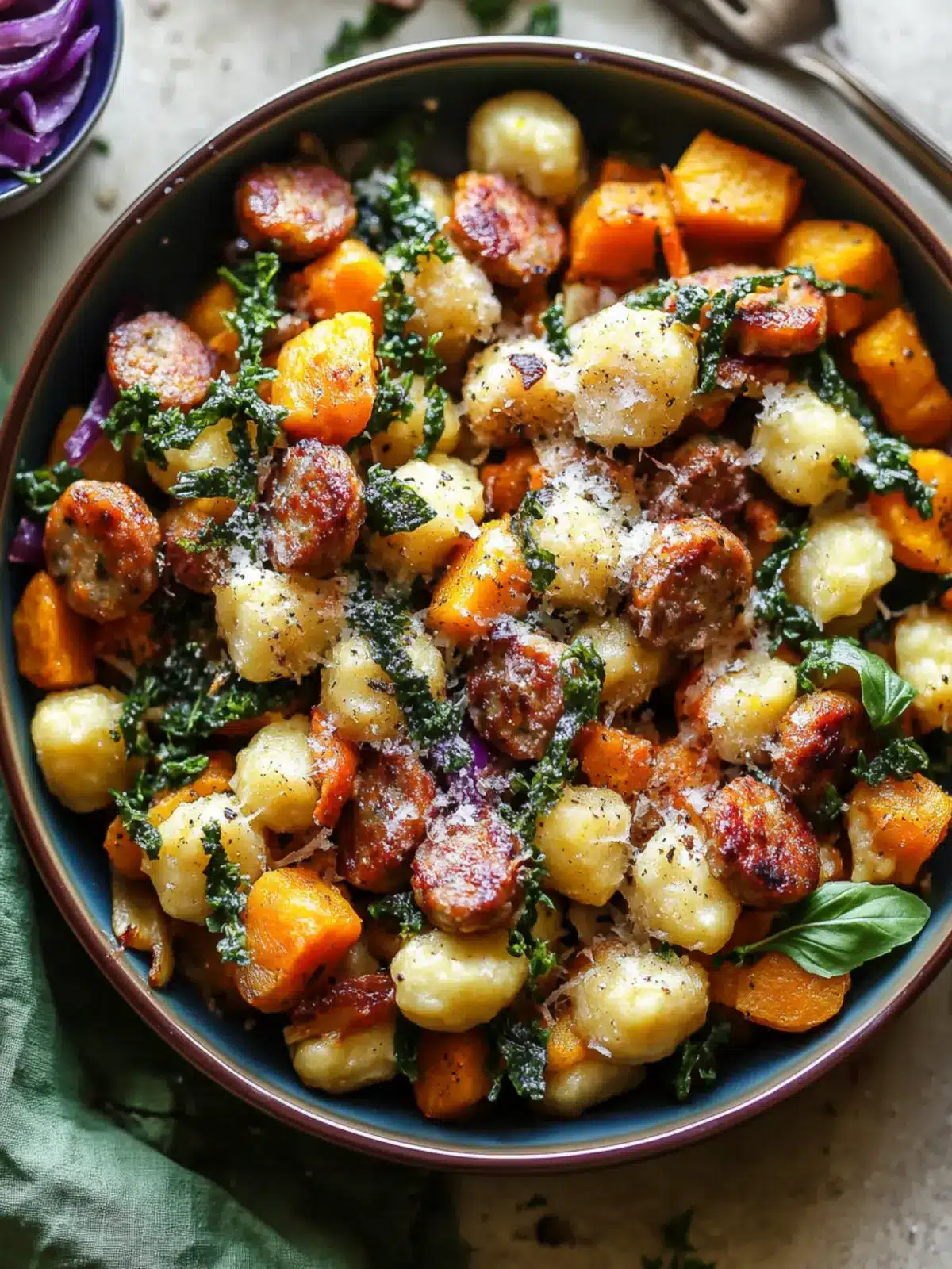 Sheet Pan Butternut Squash and Sausage Gnocchi Bliss 2 Sheet Pan Butternut Squash and Sausage Gnocchi