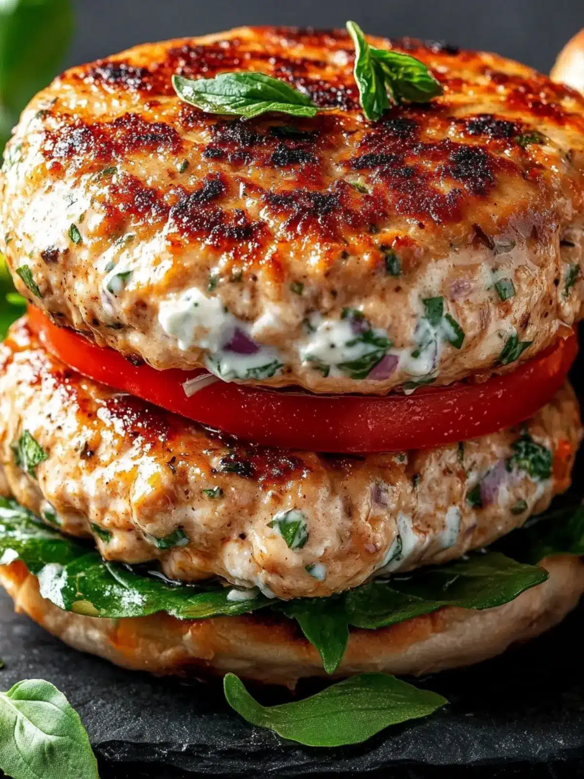 Savor Juicy Greek Chicken Burgers with Tzatziki Bliss Today 2 Juicy Greek Chicken Burgers with Tzatziki Bliss
